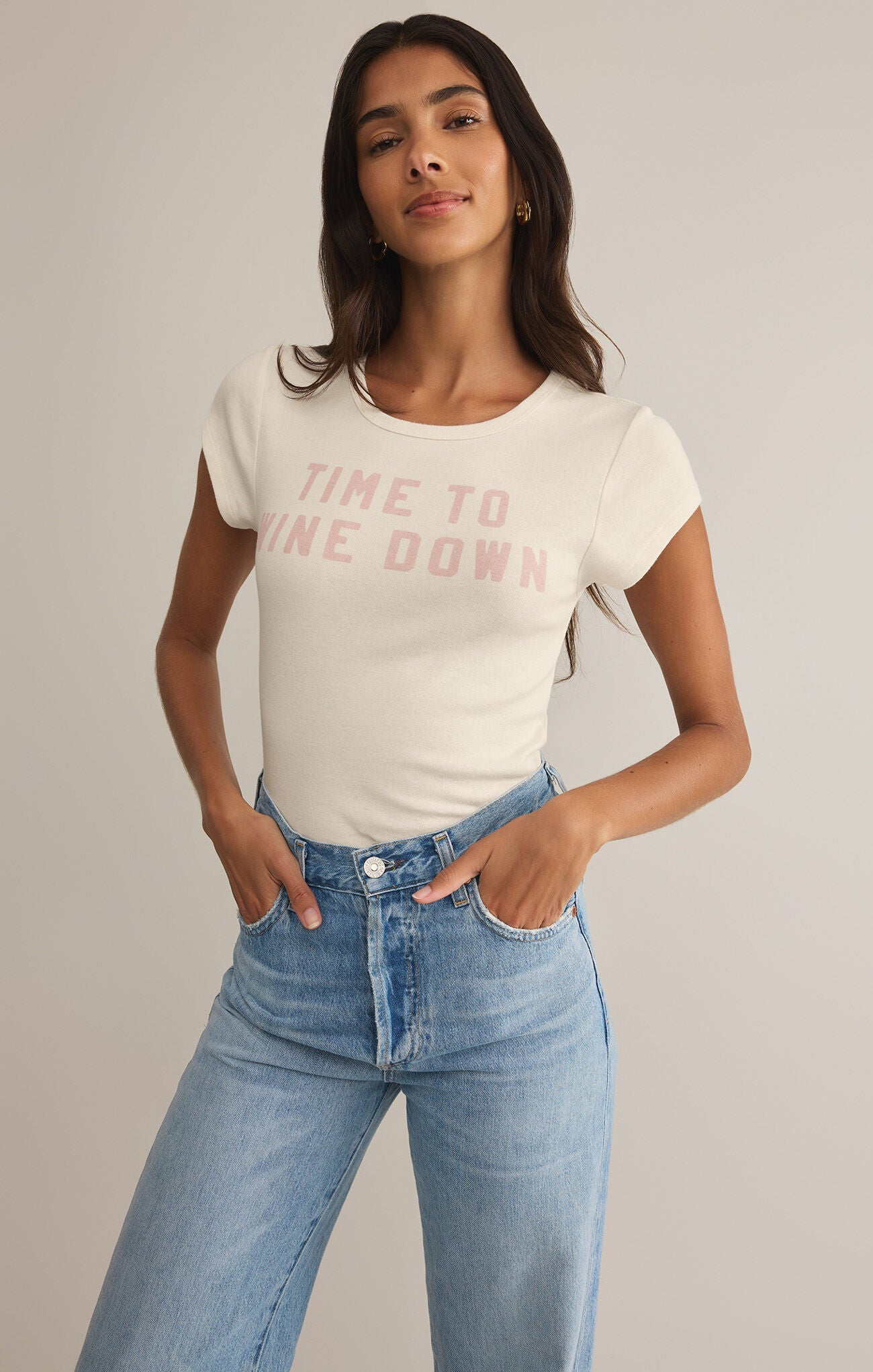 Z Supply Wine Down Cheeky Tee