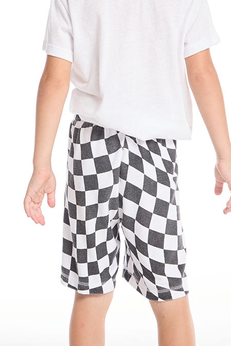 Chaser Wavy Check Shorts