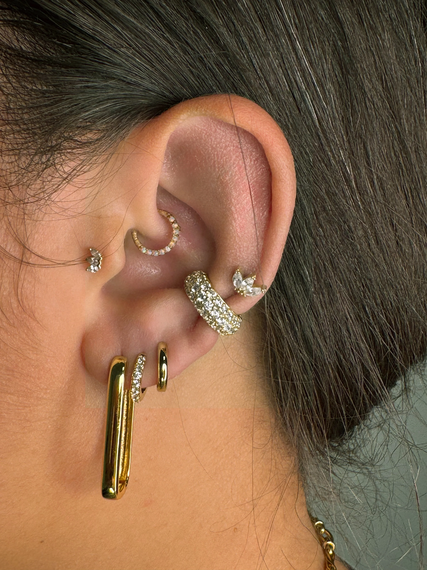 Jurate Jemma Chain Link Hoop Earring