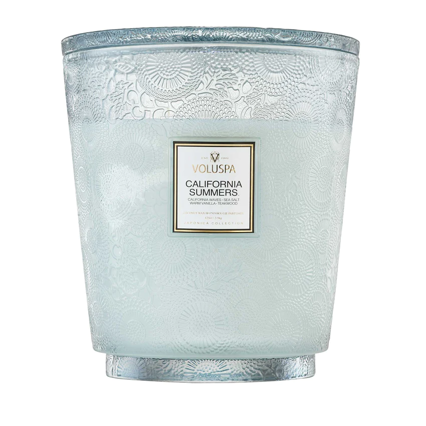 Voluspa California Summer- 5 Wick Hearth Candle
