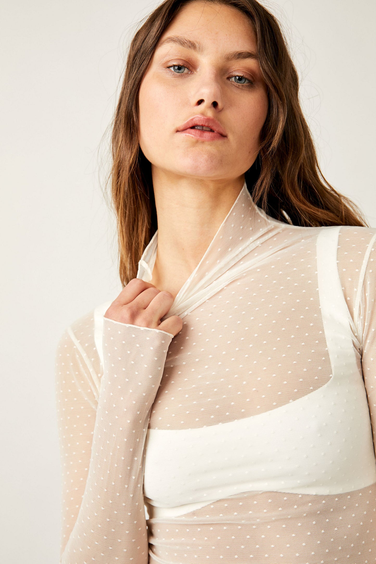 Free People On the Dot Layering Top- Love Dove
