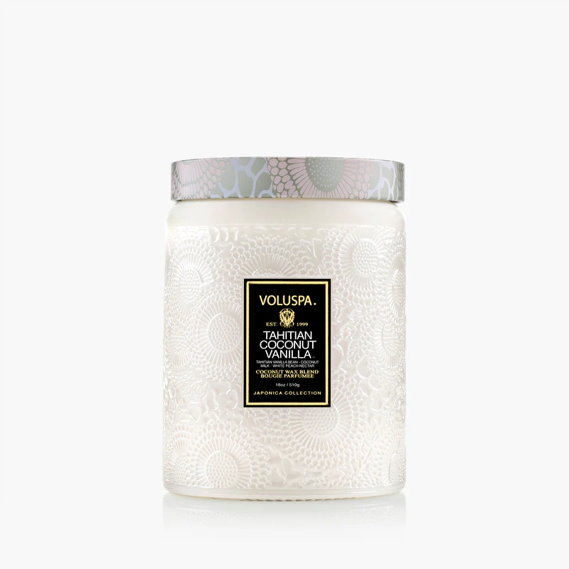 Voluspa Tahitian Coconut Vanilla- Large Jar Candle