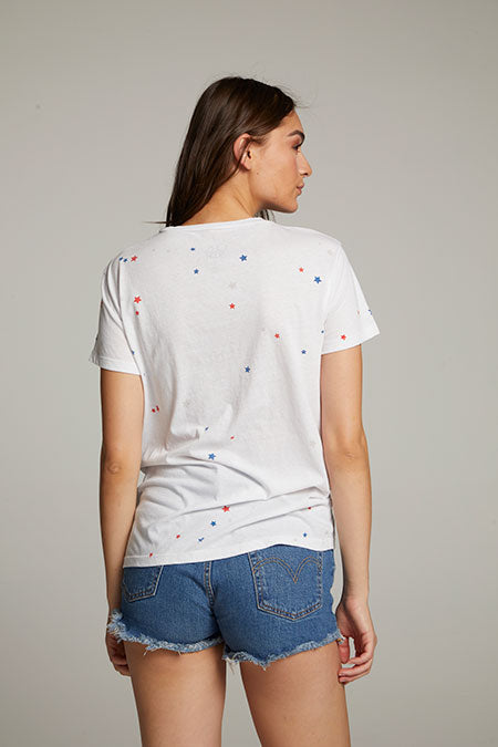Chaser Americana Stars Crew Neck Tee