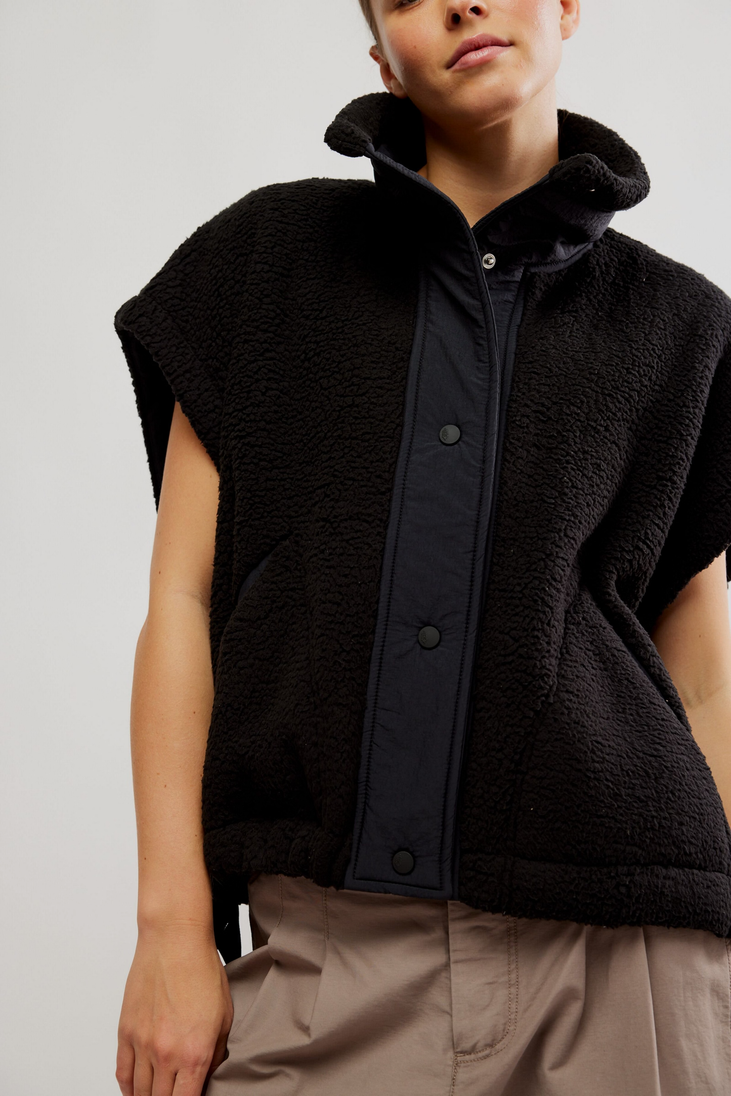 Free People Scout It Out Vest-Black