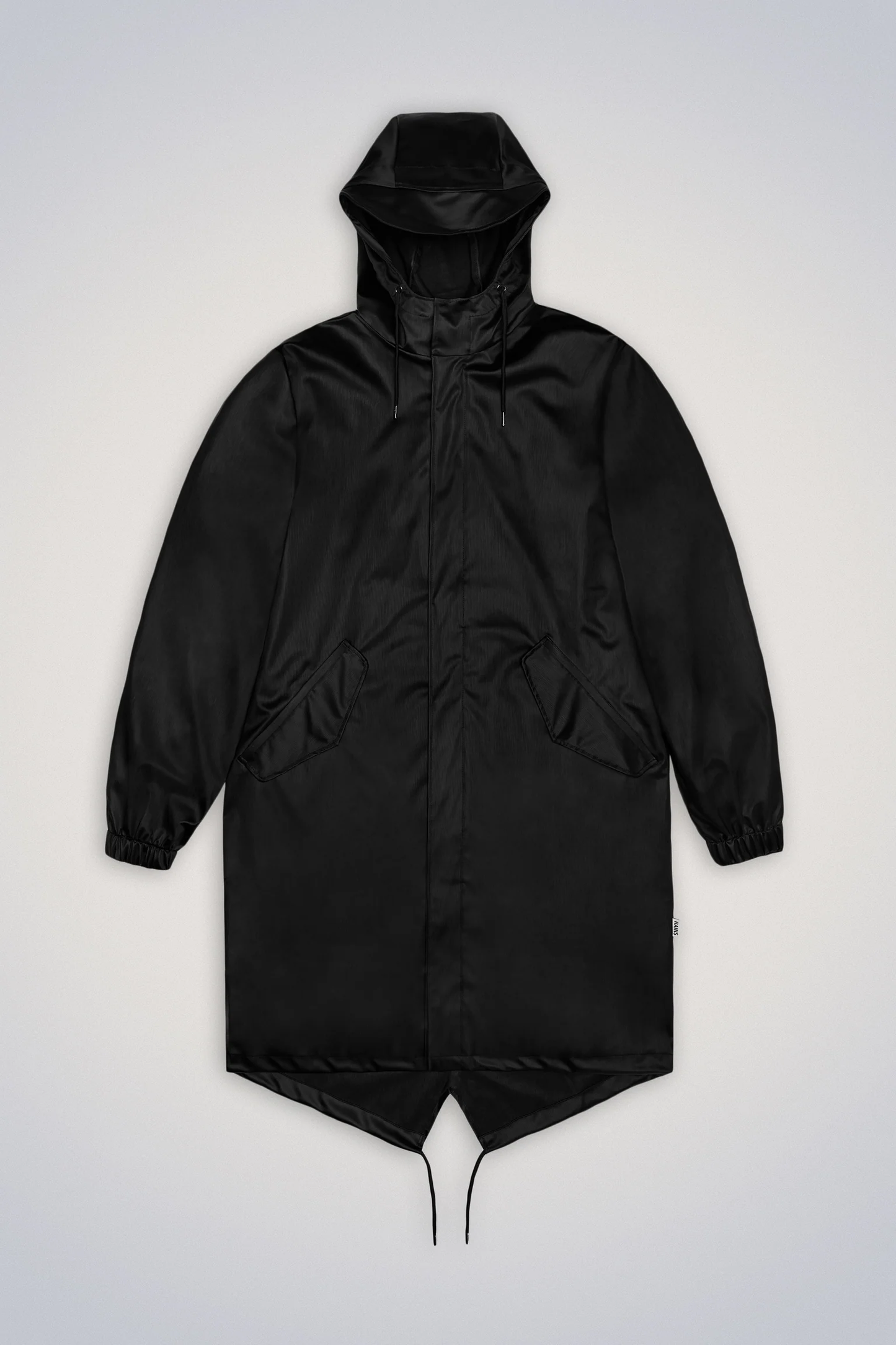 Rains Fishtale Parka- Black Grain