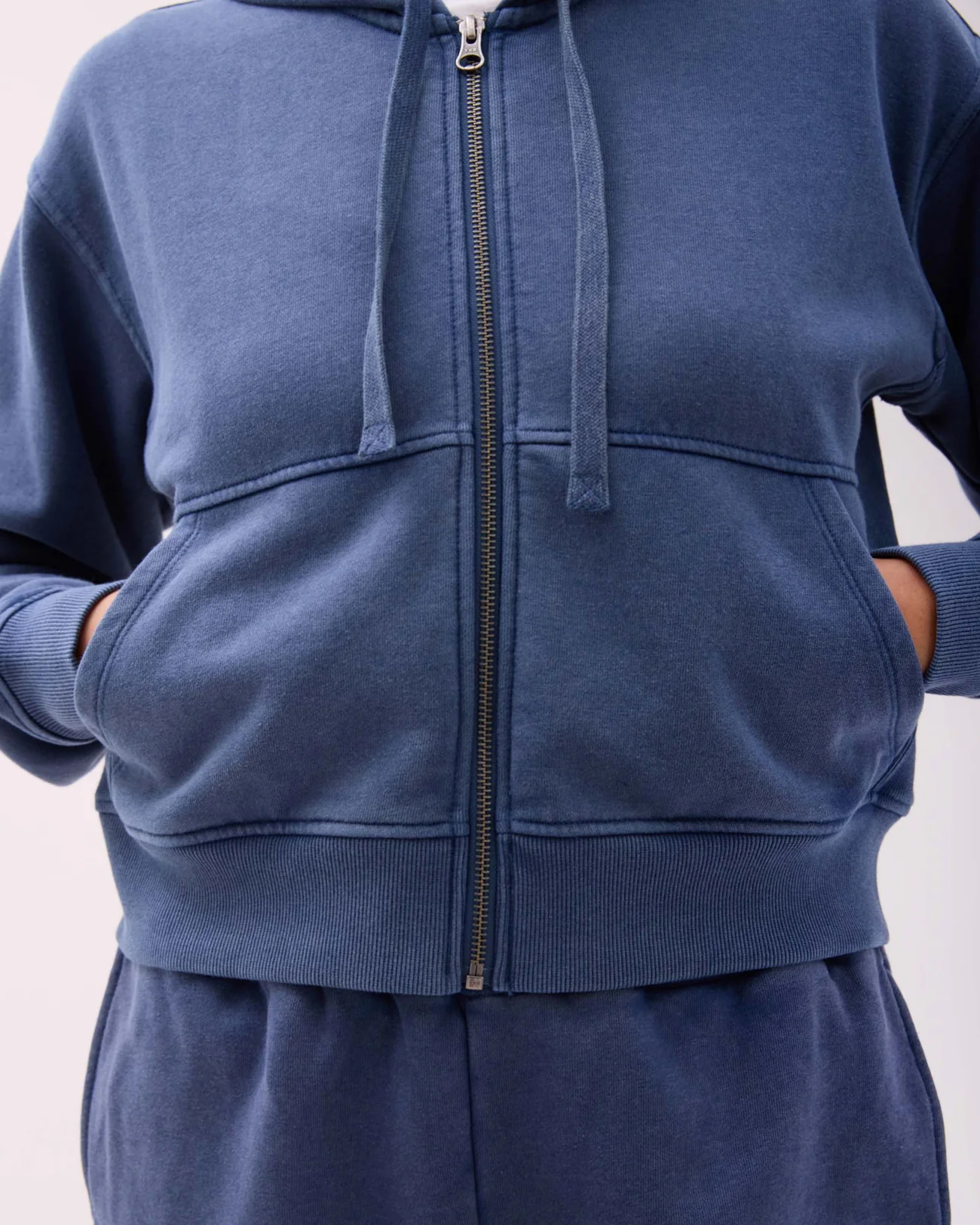 Richer Poorer Poorer Recycled Fleece Hoodie- Mineral Moonlit Ocean