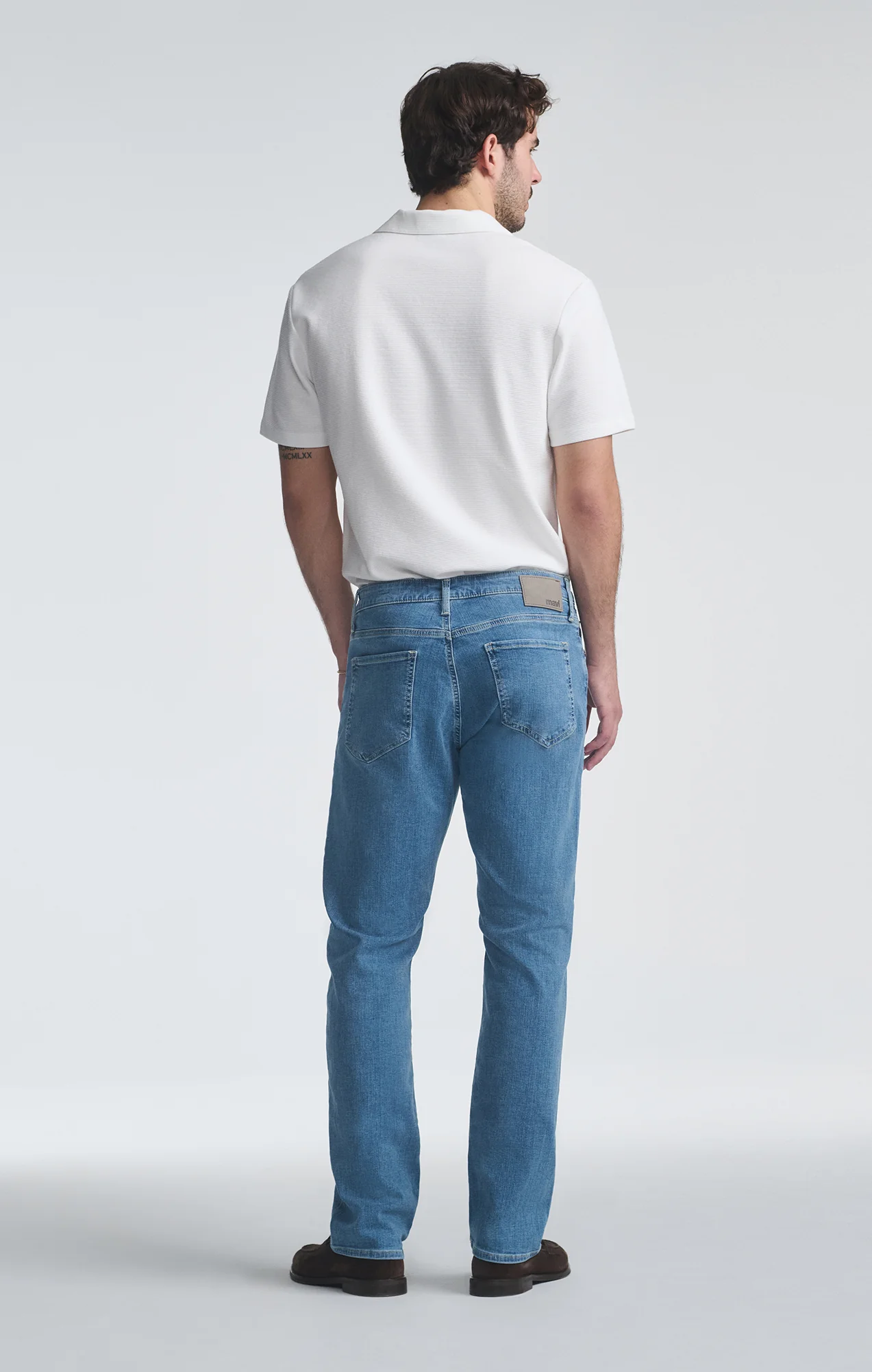 Mavi Matt Relaxed Straight Leg Jeans- Ocean Brushed