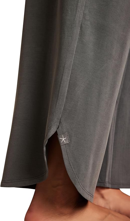 Barefoot Dreams Malibu Collection Sand Washed Jersey Wide Leg Pajamas-Dark Steel Blue