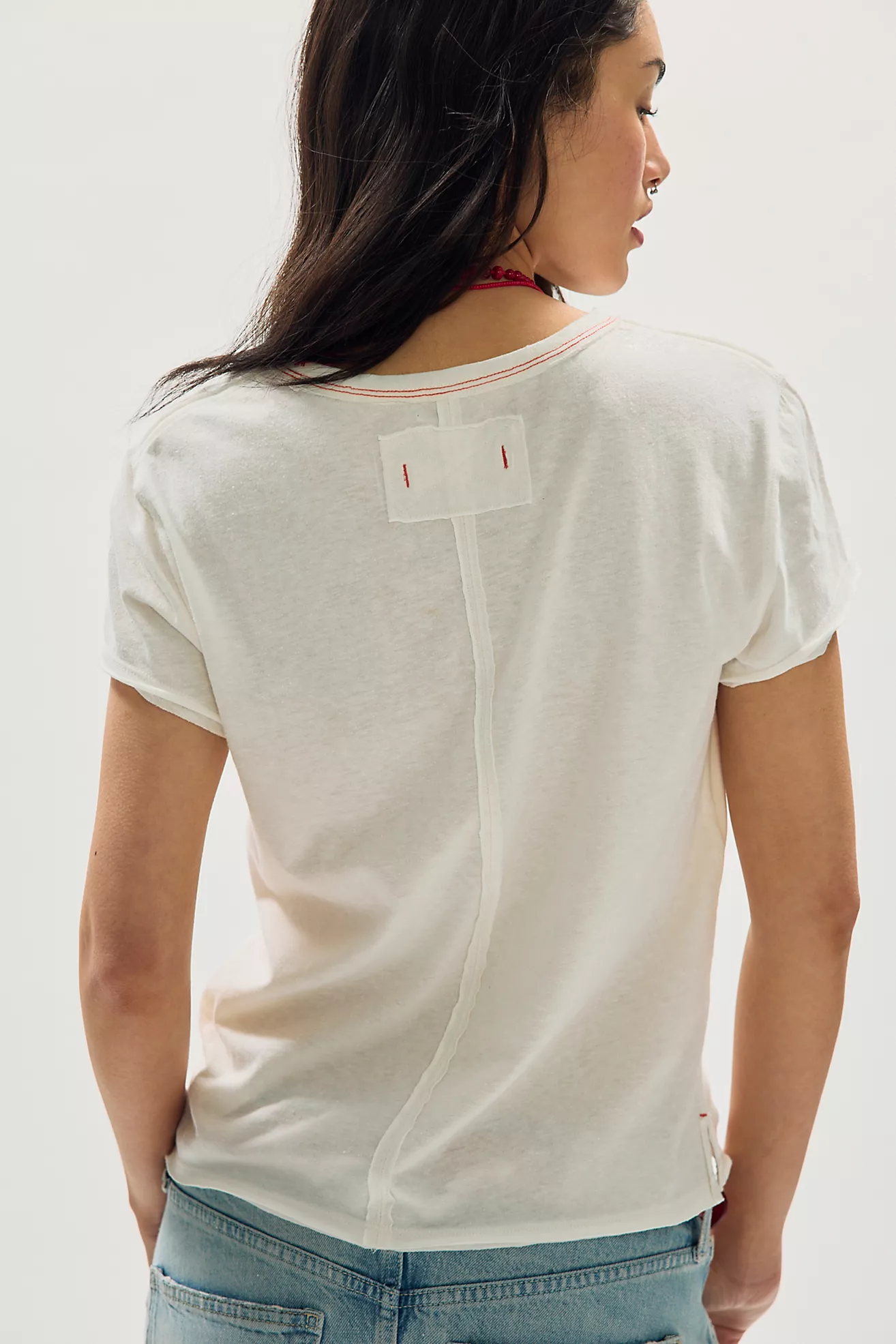 Free People Nova Graphic Tee- Cherry Combo