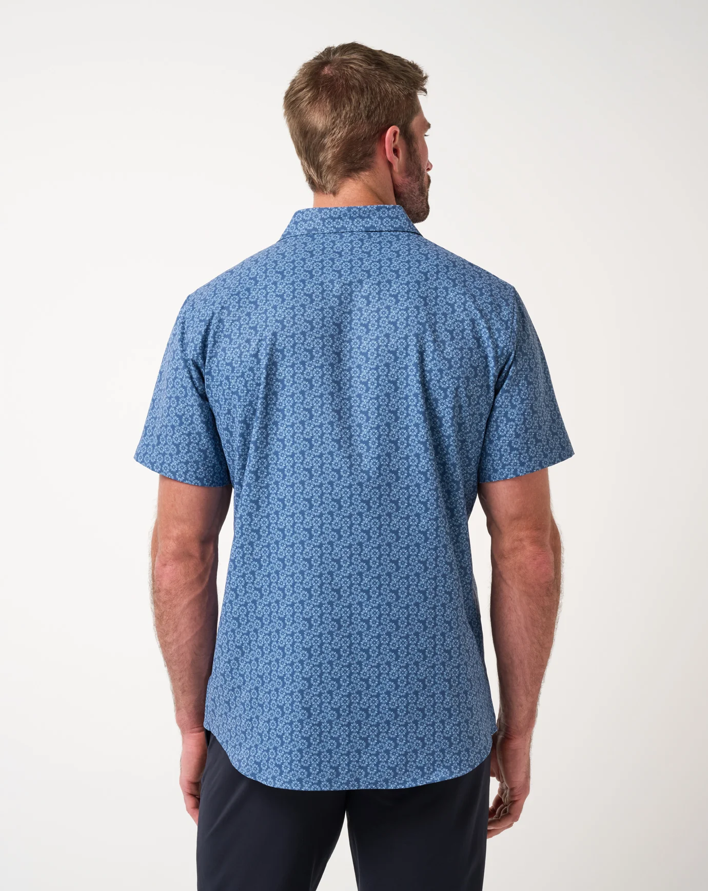 Travis Mathew Techwonen Sunlight Button-Up- Bering Sea