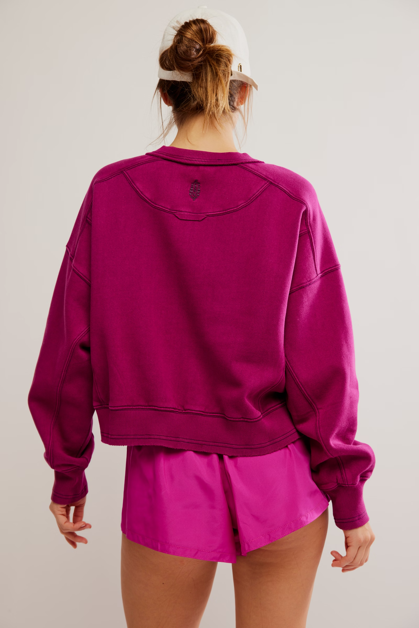 Free People Intercept Pullover- Berry Blitz