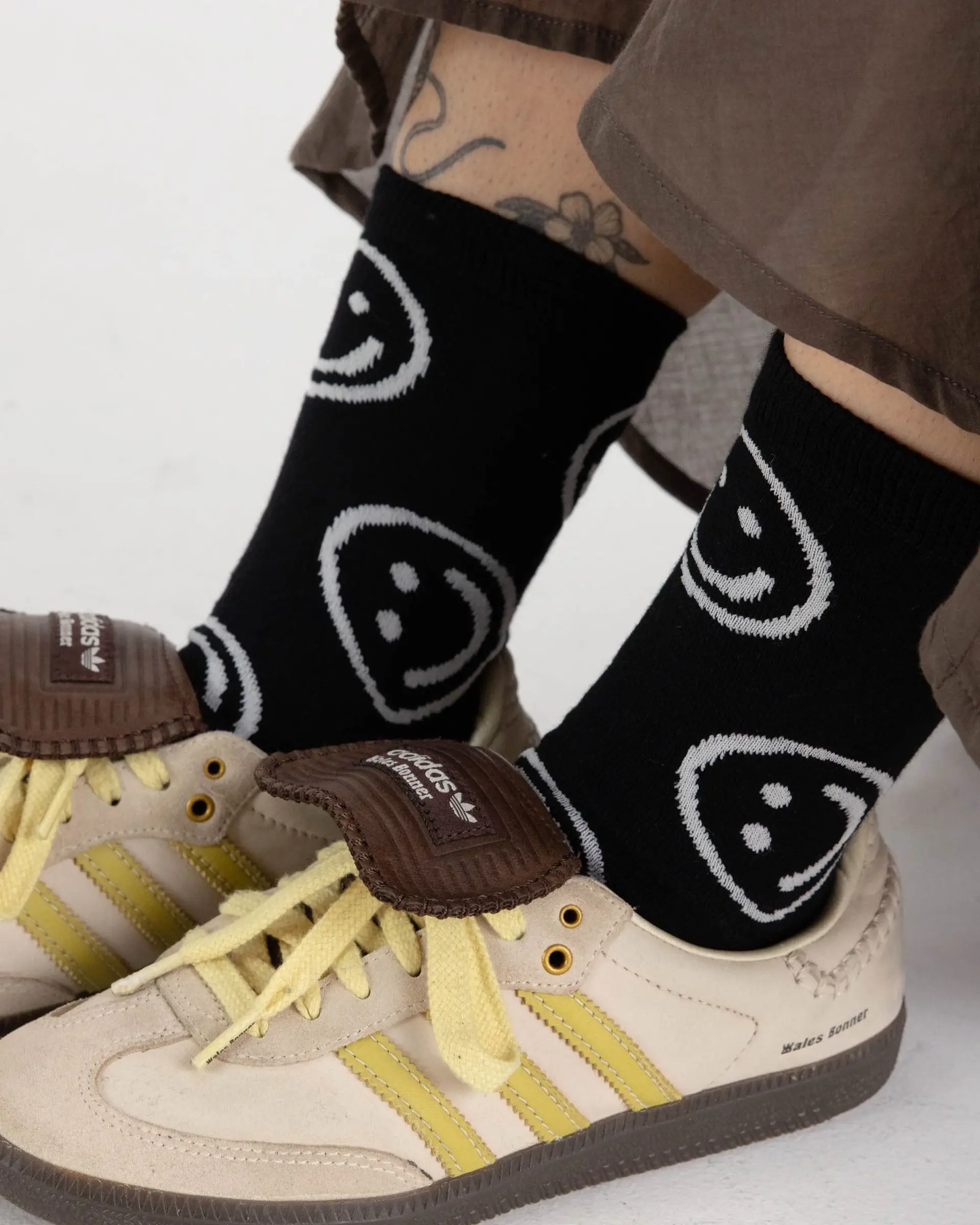 Baggu Sock- Black Happy