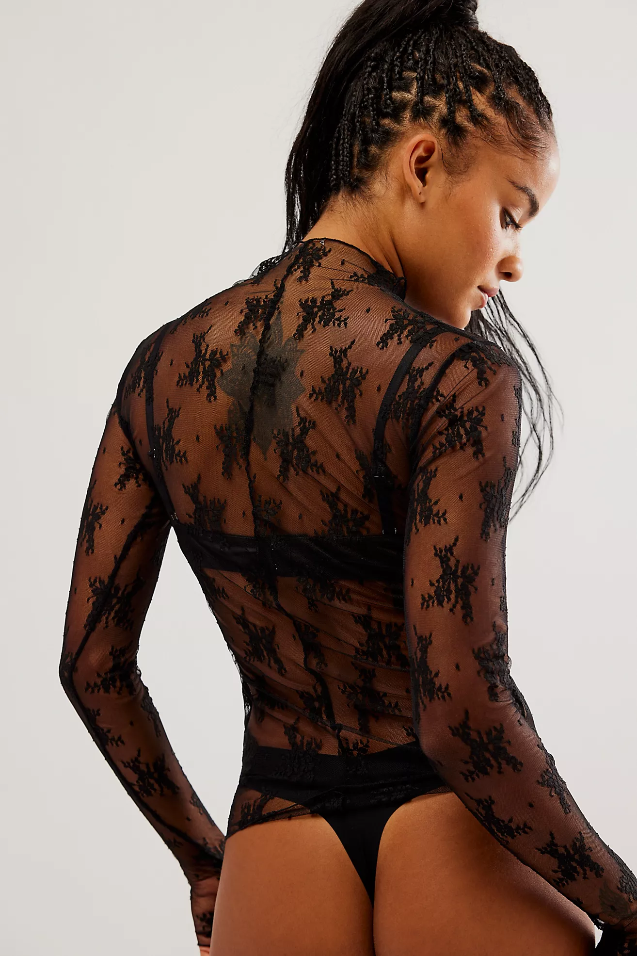 Free People Lady Lux Layering Top- Black