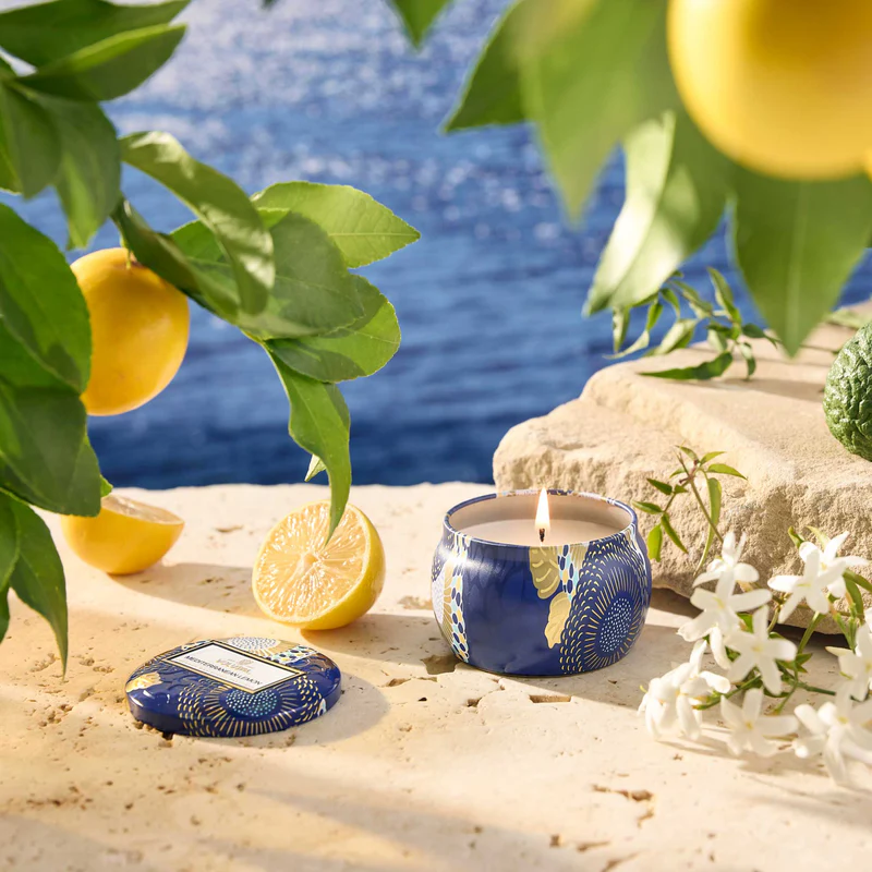 Voluspa Mediterranean Lemon- Mini Tin Candle