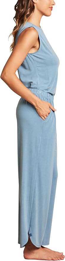 Barefoot Dreams Malibu Collection Sand Washed Jersey Wide Leg Pajamas-Seashore