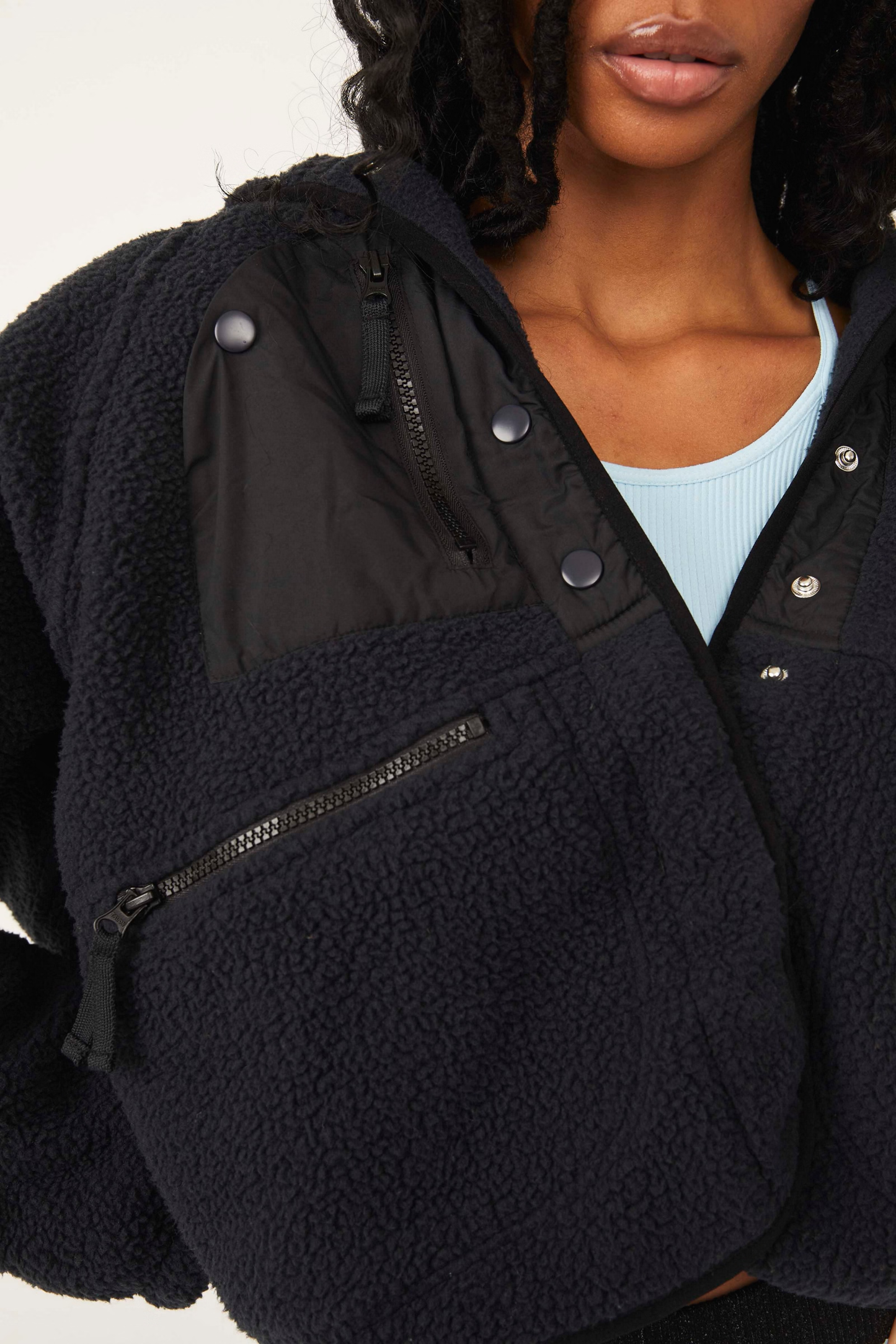 Free People Hit The Slopes Jacket- Black