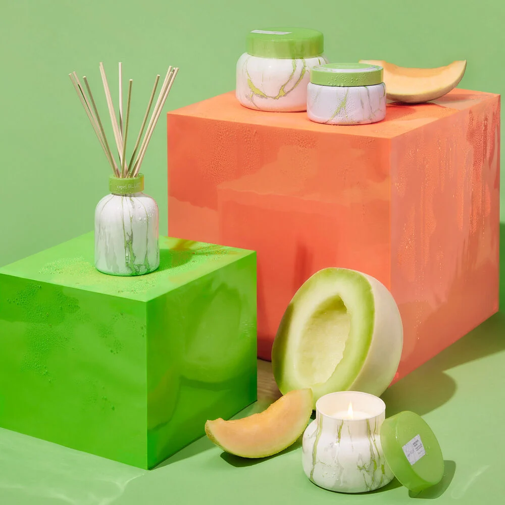 Capri Blue Honeydew Crush- Modern Marble Travel Tin 3oz