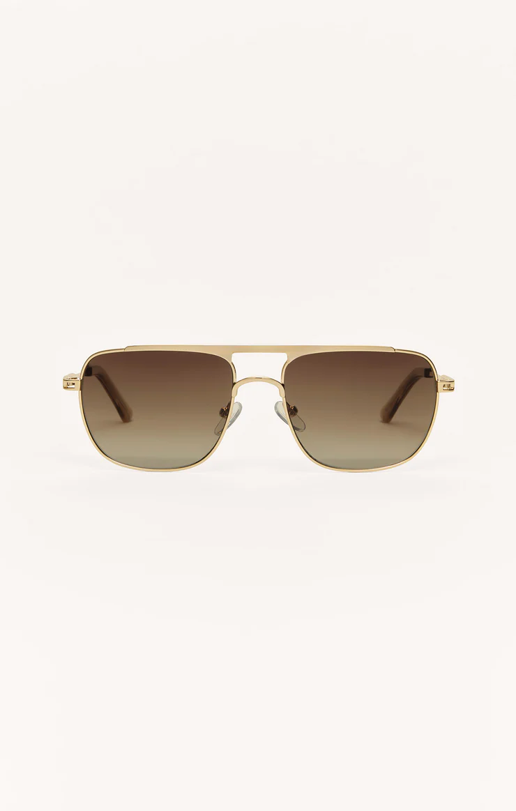 Z Supply Skyline Sunglasses- Gold Gradient