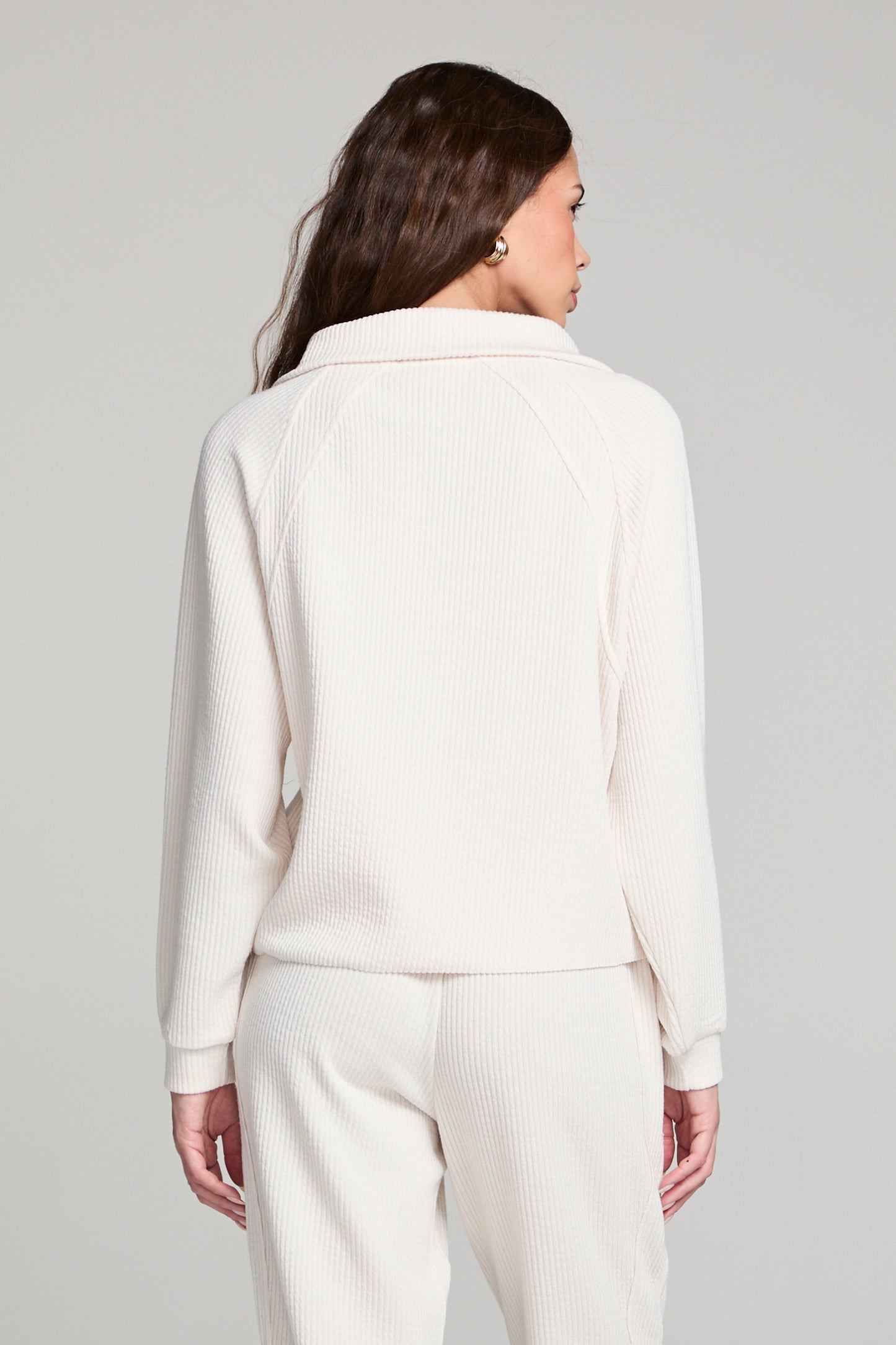 Saltwater Half Zip Pullover- Salt