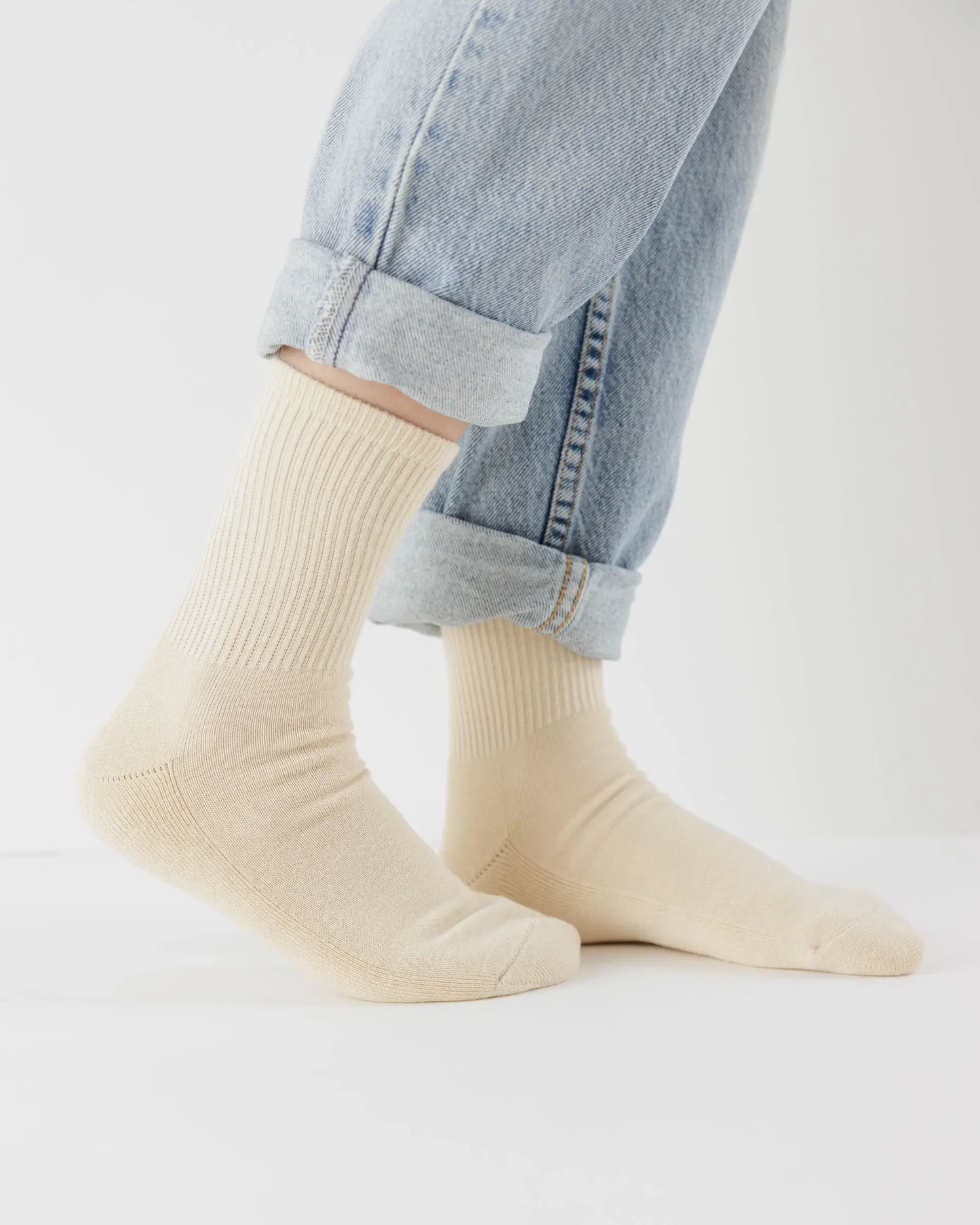 Baggu Sock- Ecru
