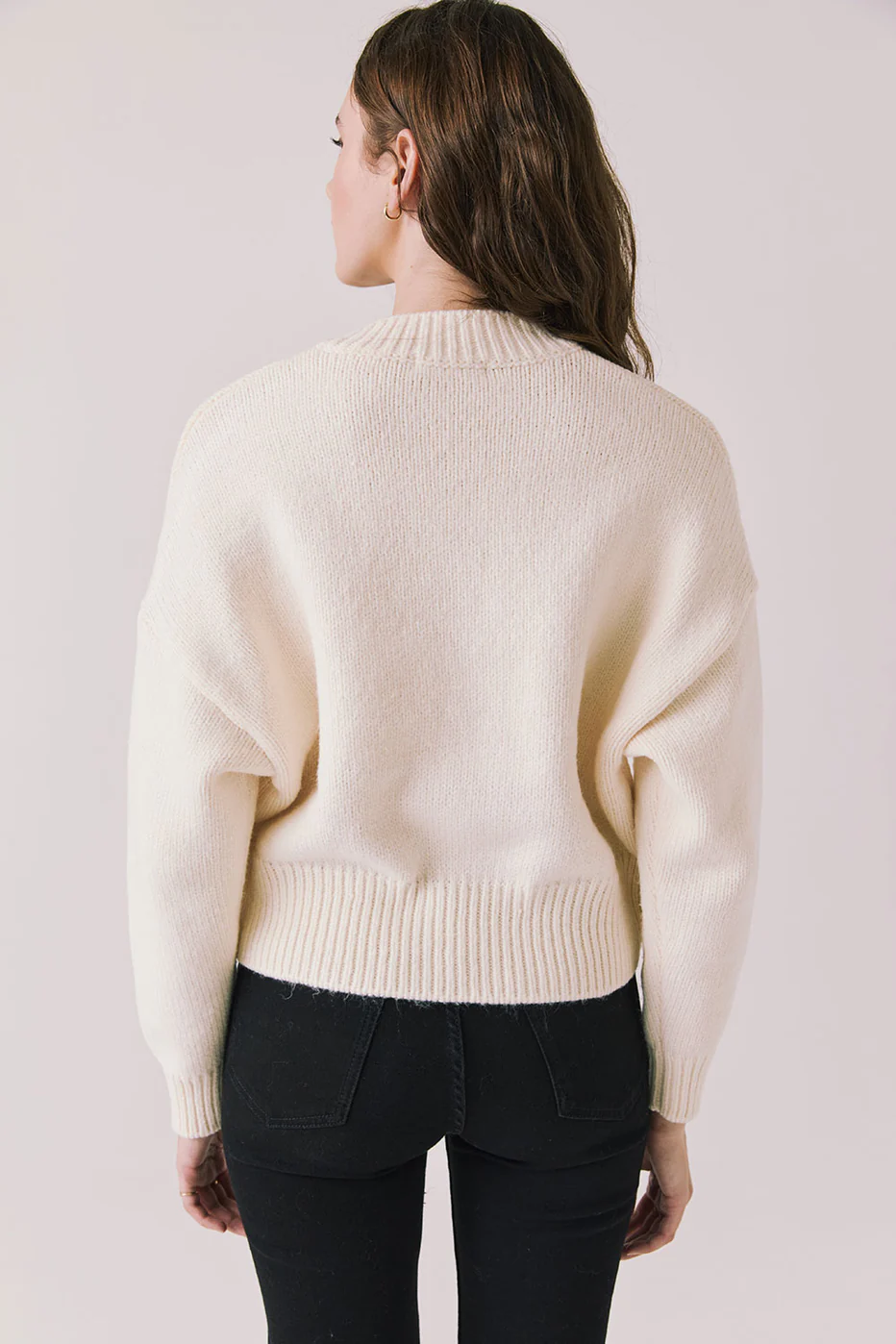 Chaser Luck Warm White Zip Up Cardigan Sweater