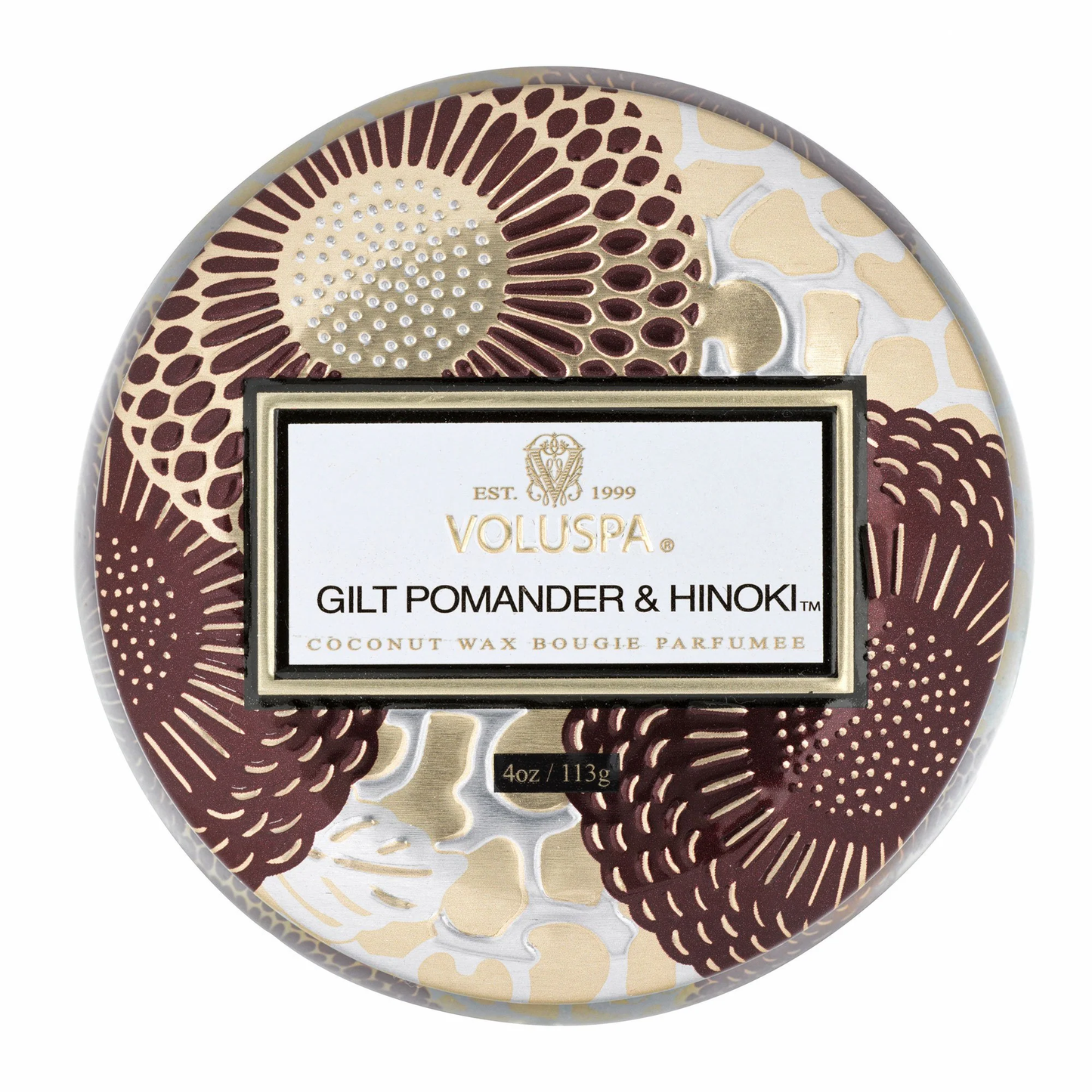 Voluspa Gilt Pomander Hindi- Mini Tin