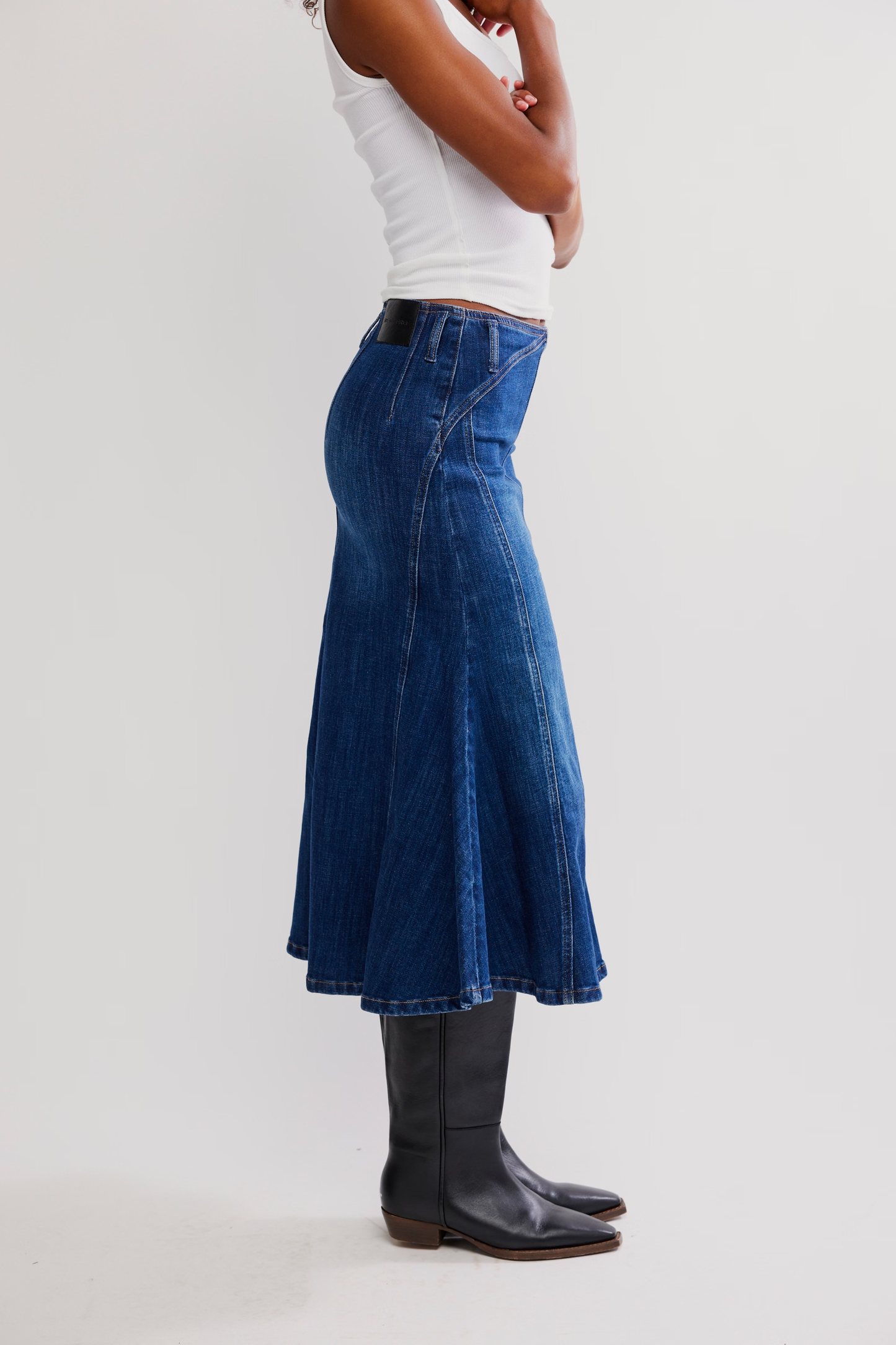 Free People Zia Denim Skirt- Bad Habits