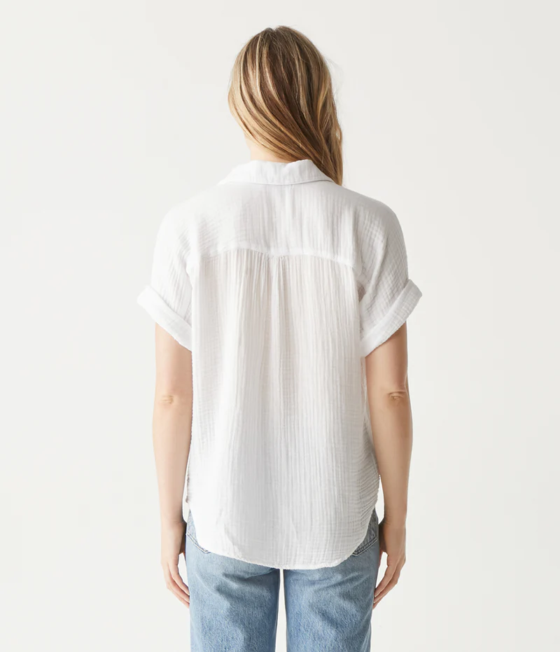 Michael Stars Gigi Gauze Popover Top