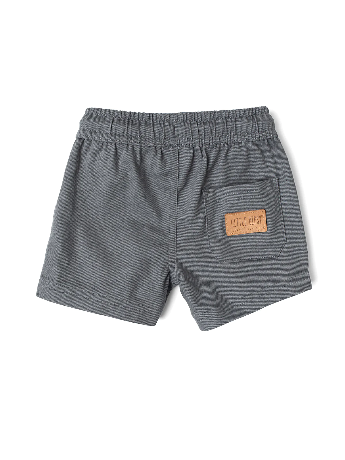 Little Bipsy Cotton Twill Short- Charcoal