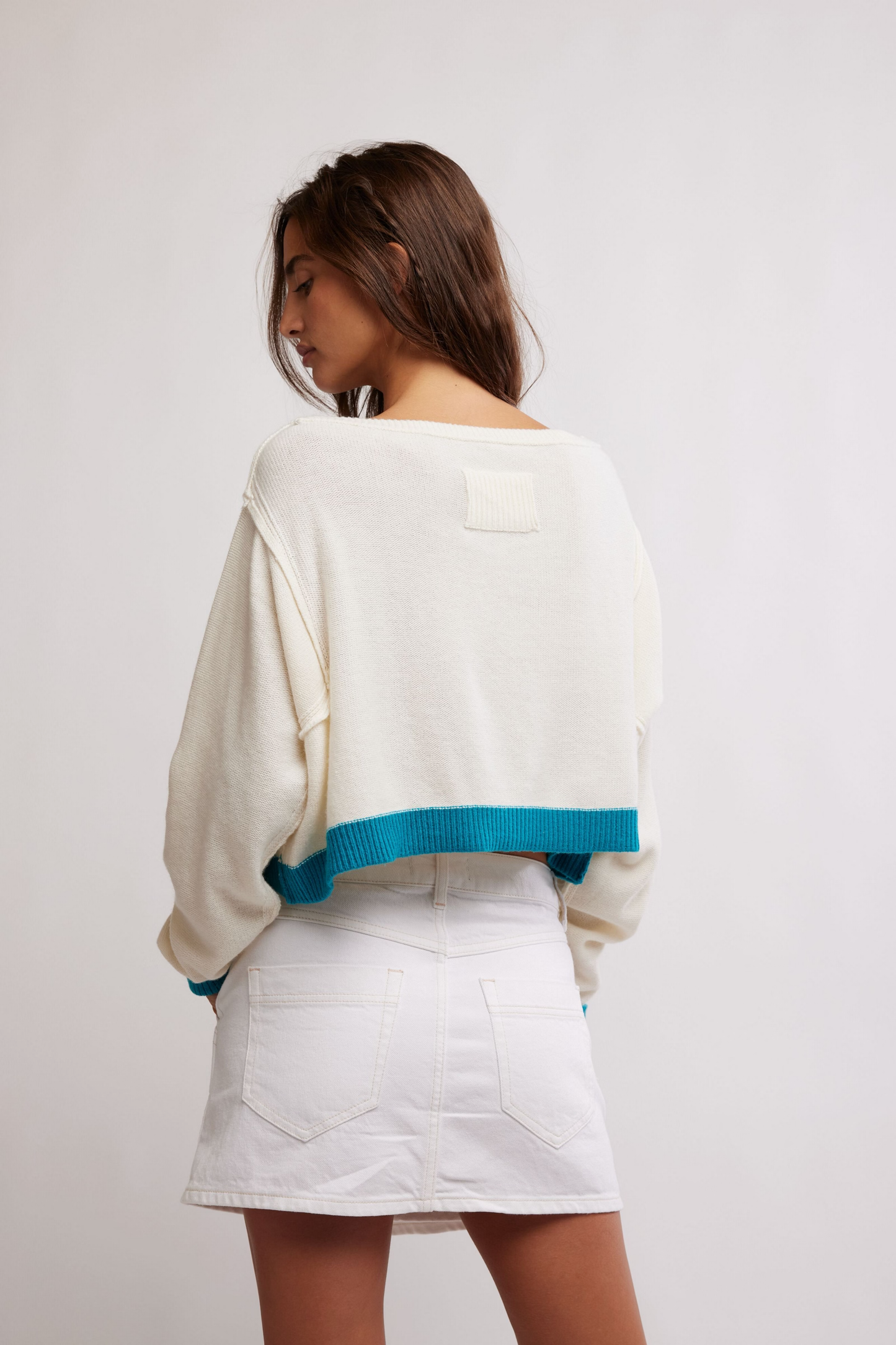 Free People Into The Blue Pullover- Tropical Blue