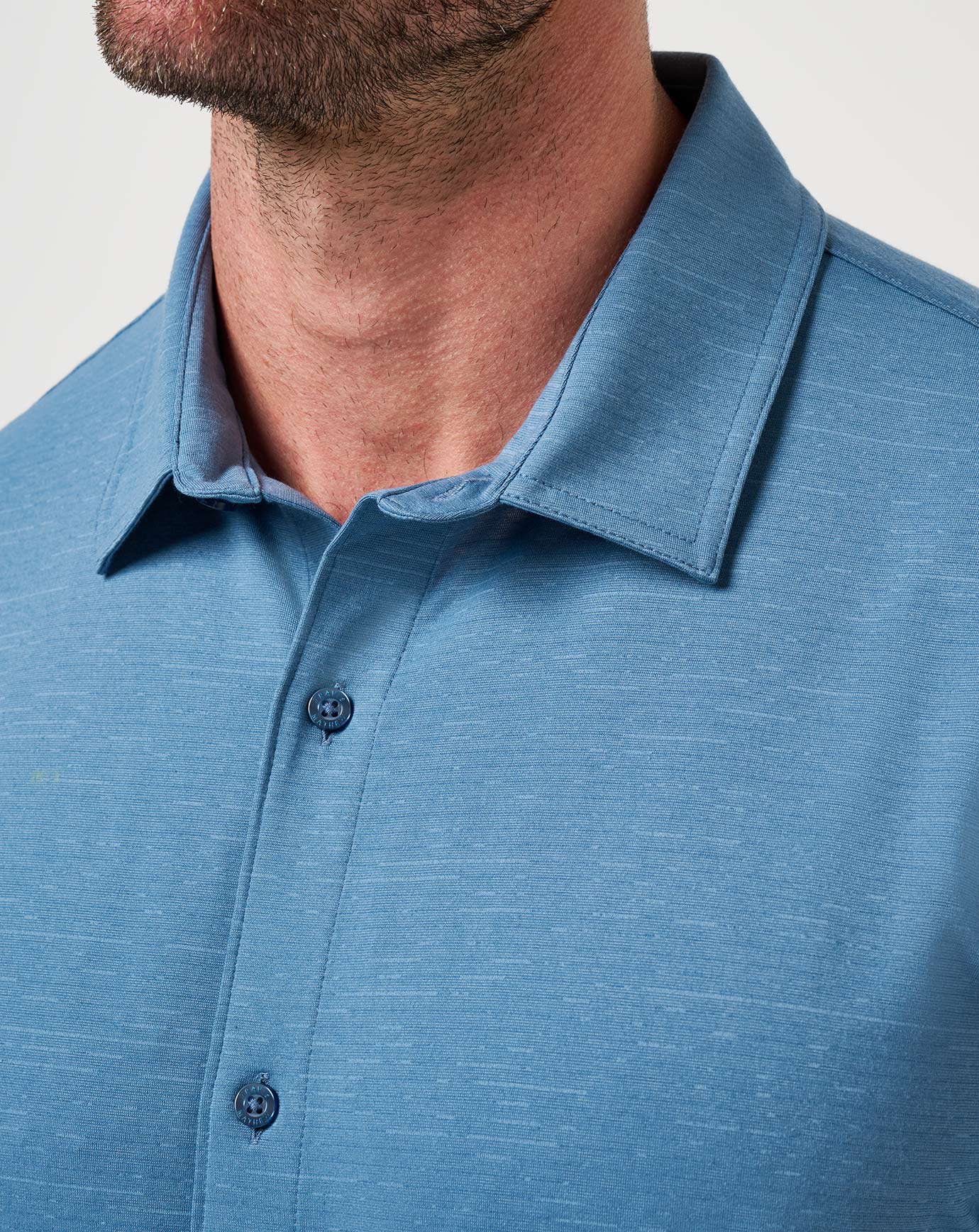 Travis Mathew The Heater Button Down- Copen Blue