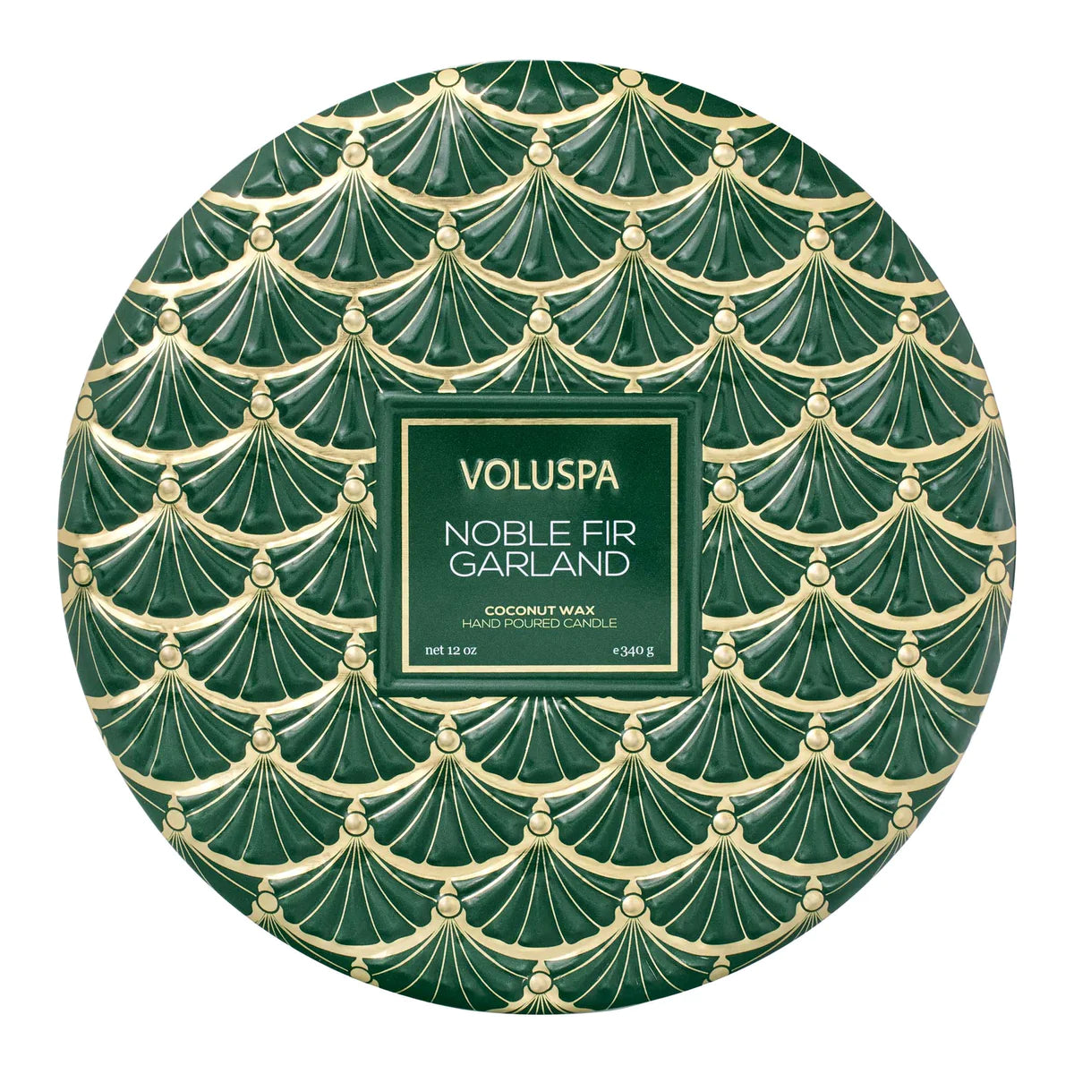 Voluspa Noble Fir Garland- 3 Wick Tin
