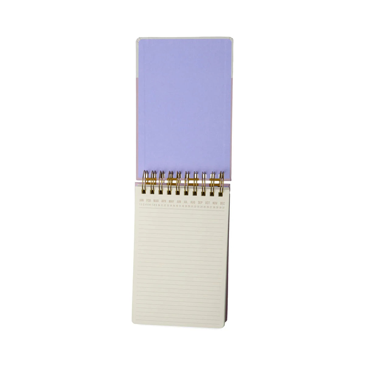 Large Chunky Notepad- LiLilac + Ochre stripes