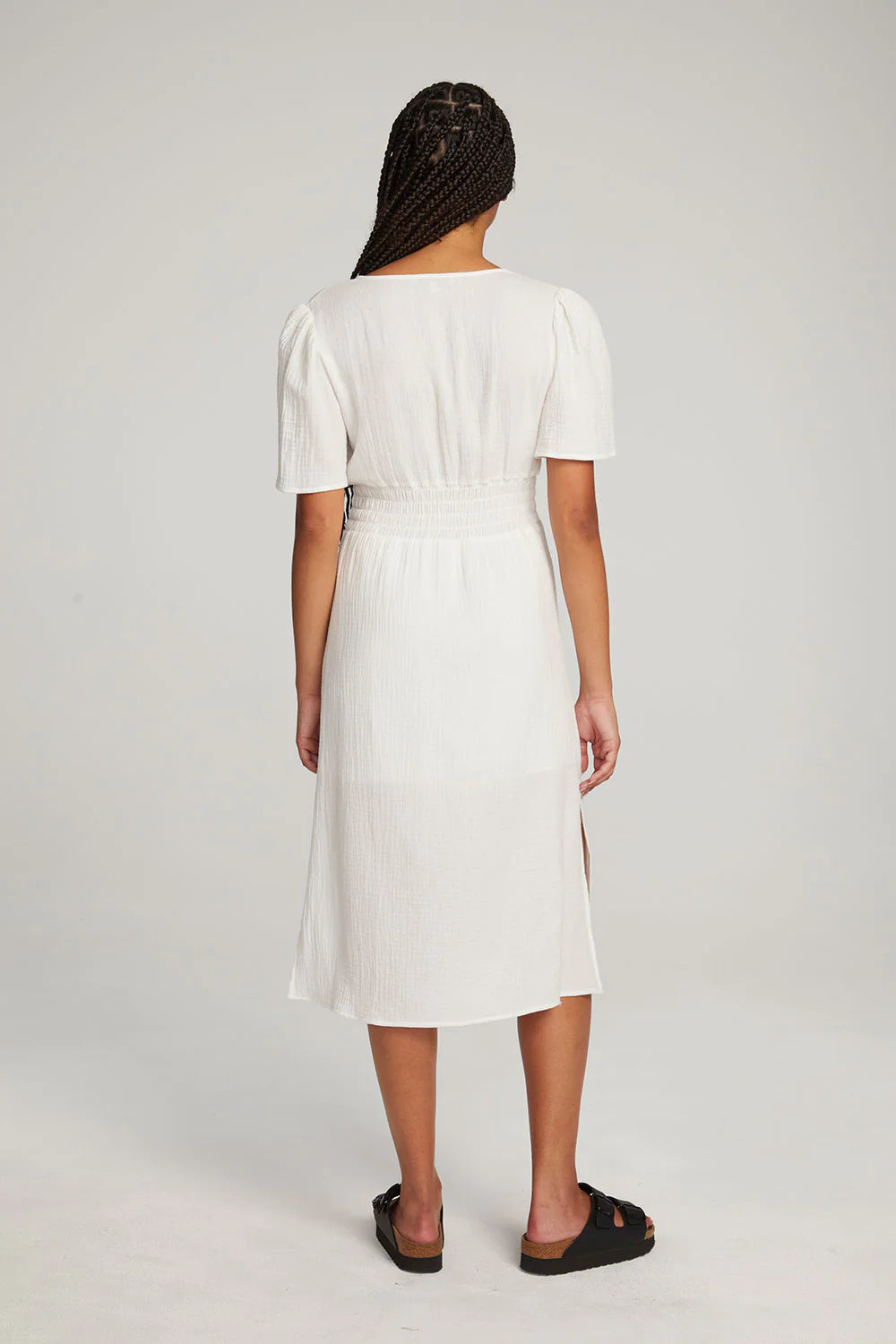 Chaser Palmer White Midi Dress