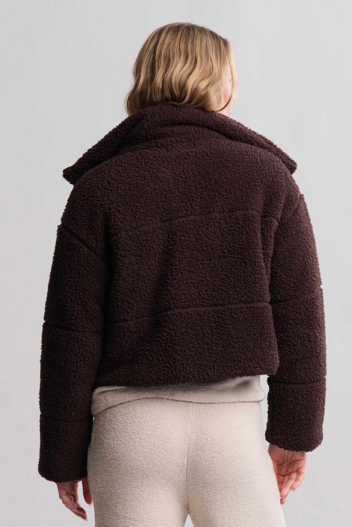 Barefoot Dreams Brushed CrozyChic Puffer Jacket- Umber