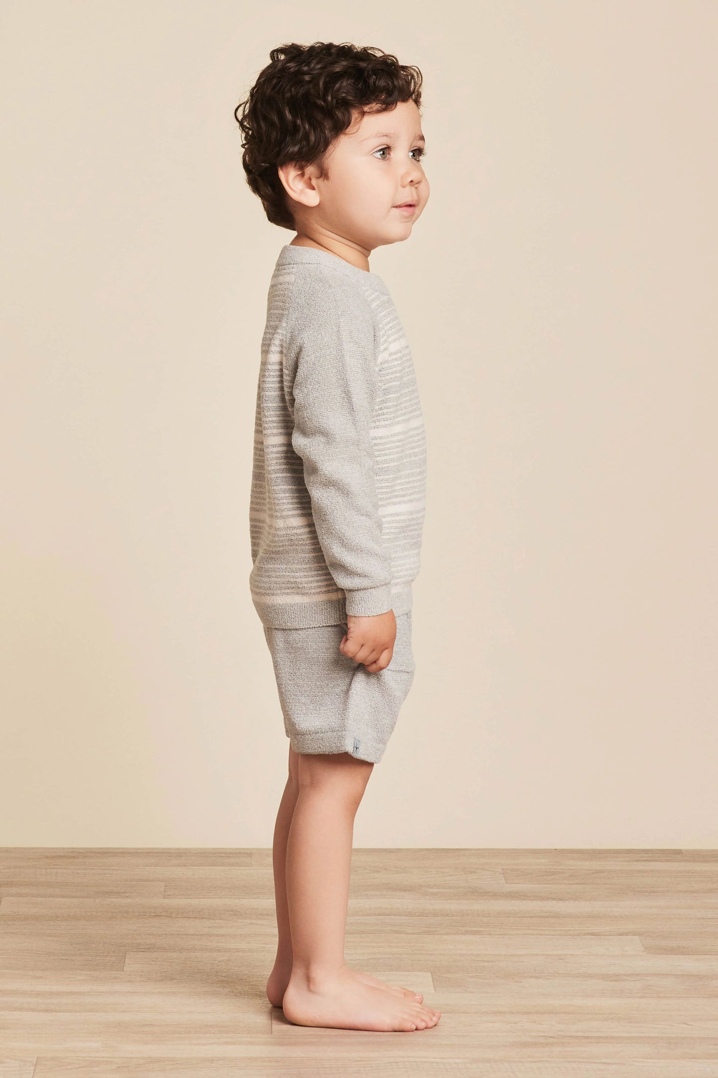 Barefoot Dreams CozyChic Ultra Lite® Toddler Heathered Stripe Raglan Pullover