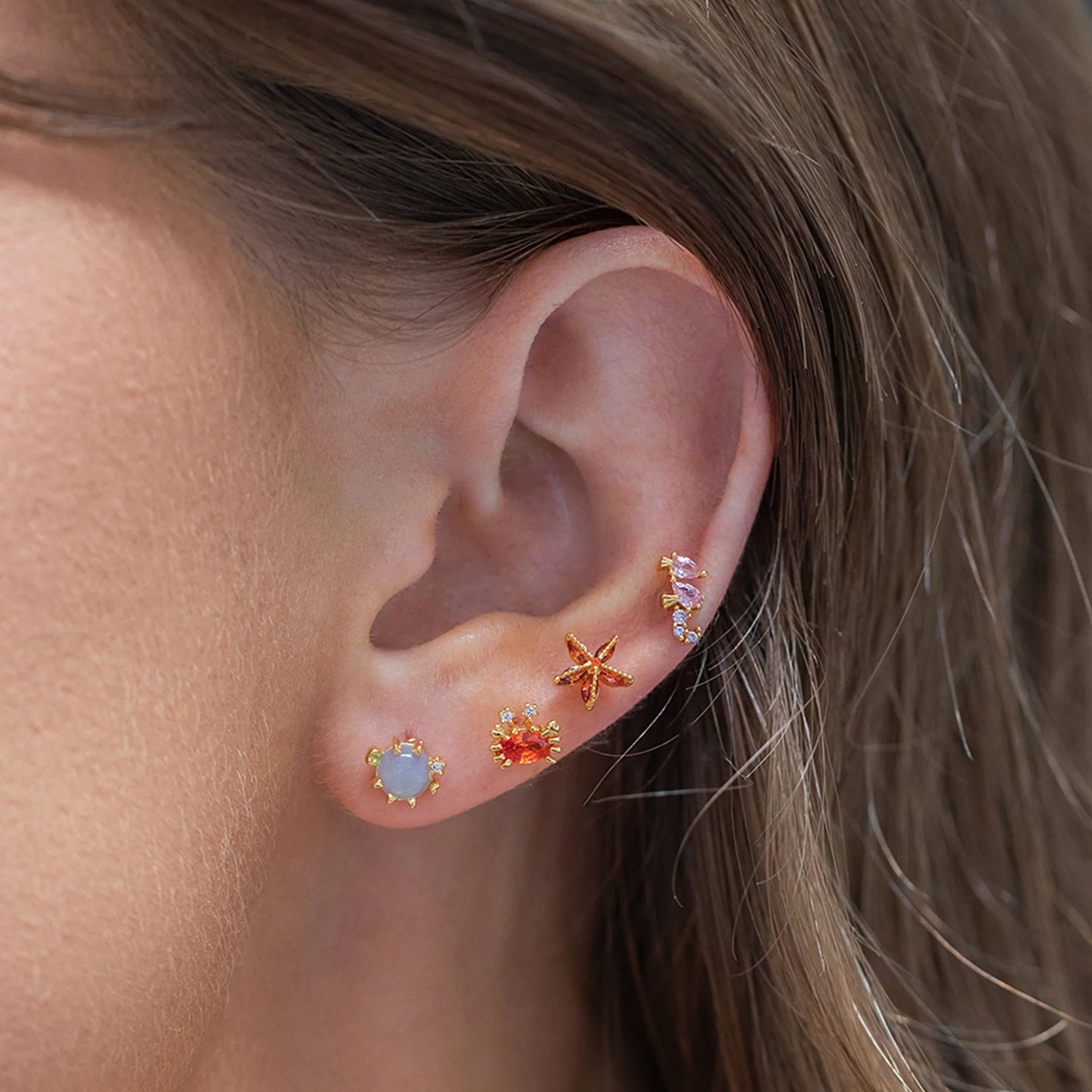 Girls Crew Under the Sea Stud Set
