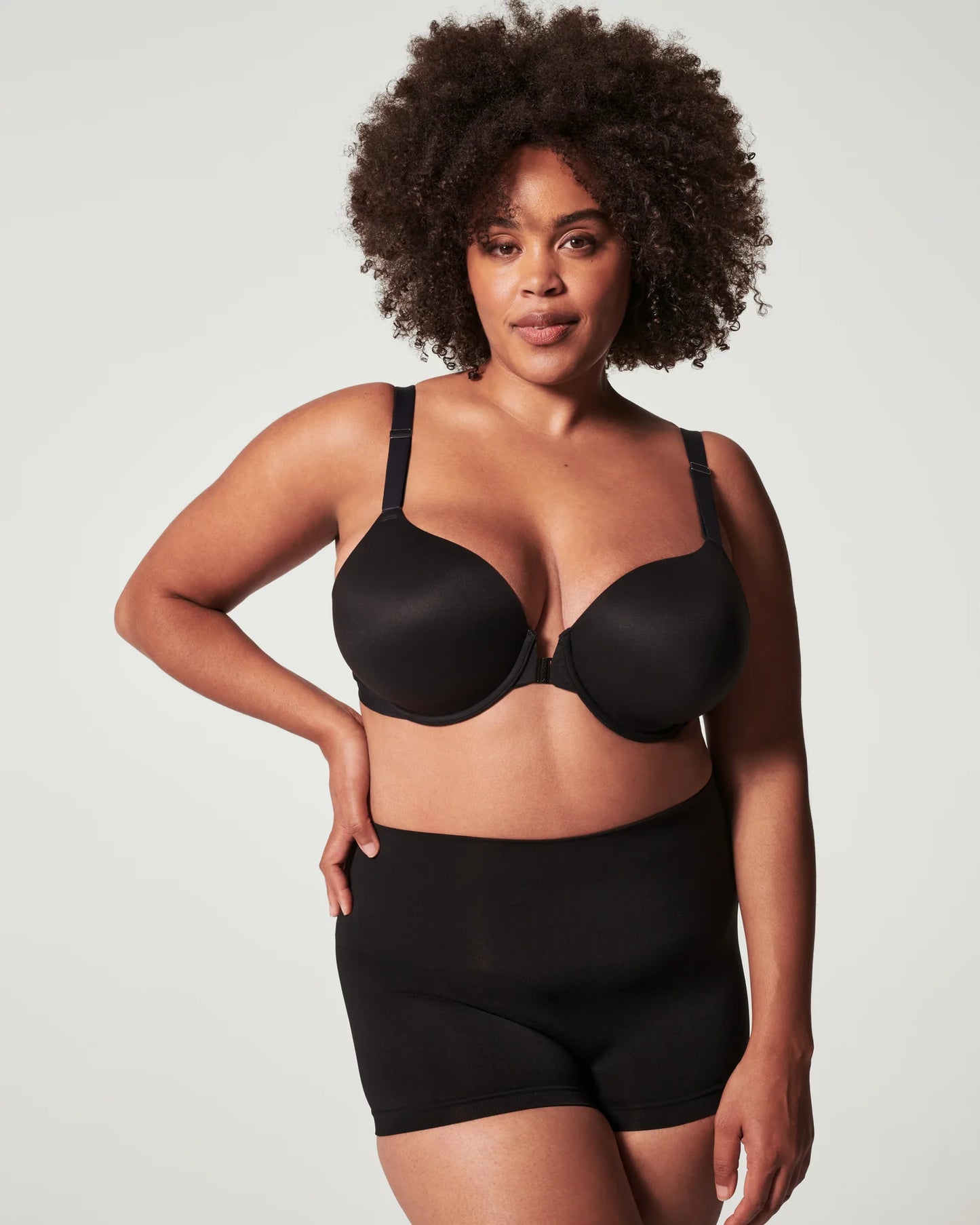 EcorCare Seemless Shaping Boyshort- Black