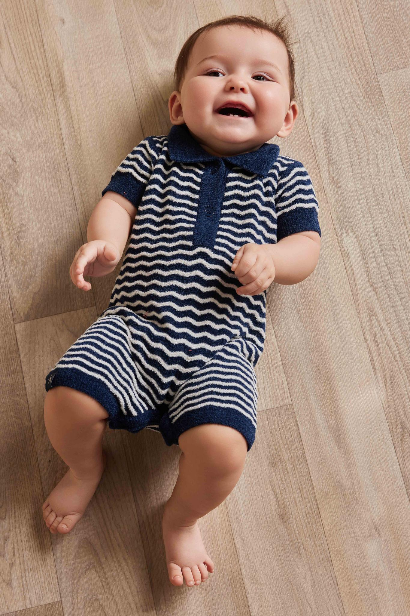 Barefoot Dreams CozyChic Ultra Lite® Wavy Baby Onesie