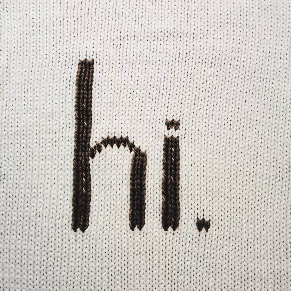 hi. Hand Knit Blanket