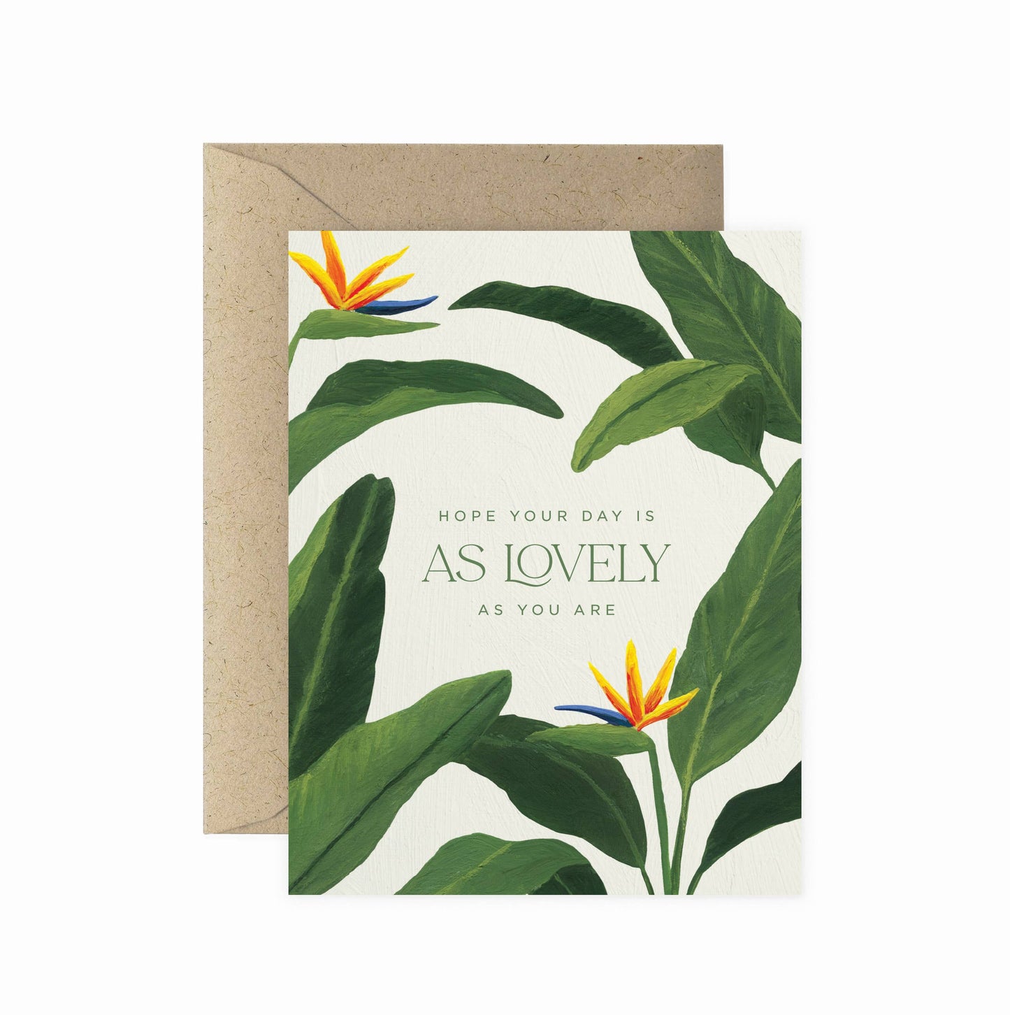 Bird of Paradise Lovely Birthday | Birthday Greeting Card