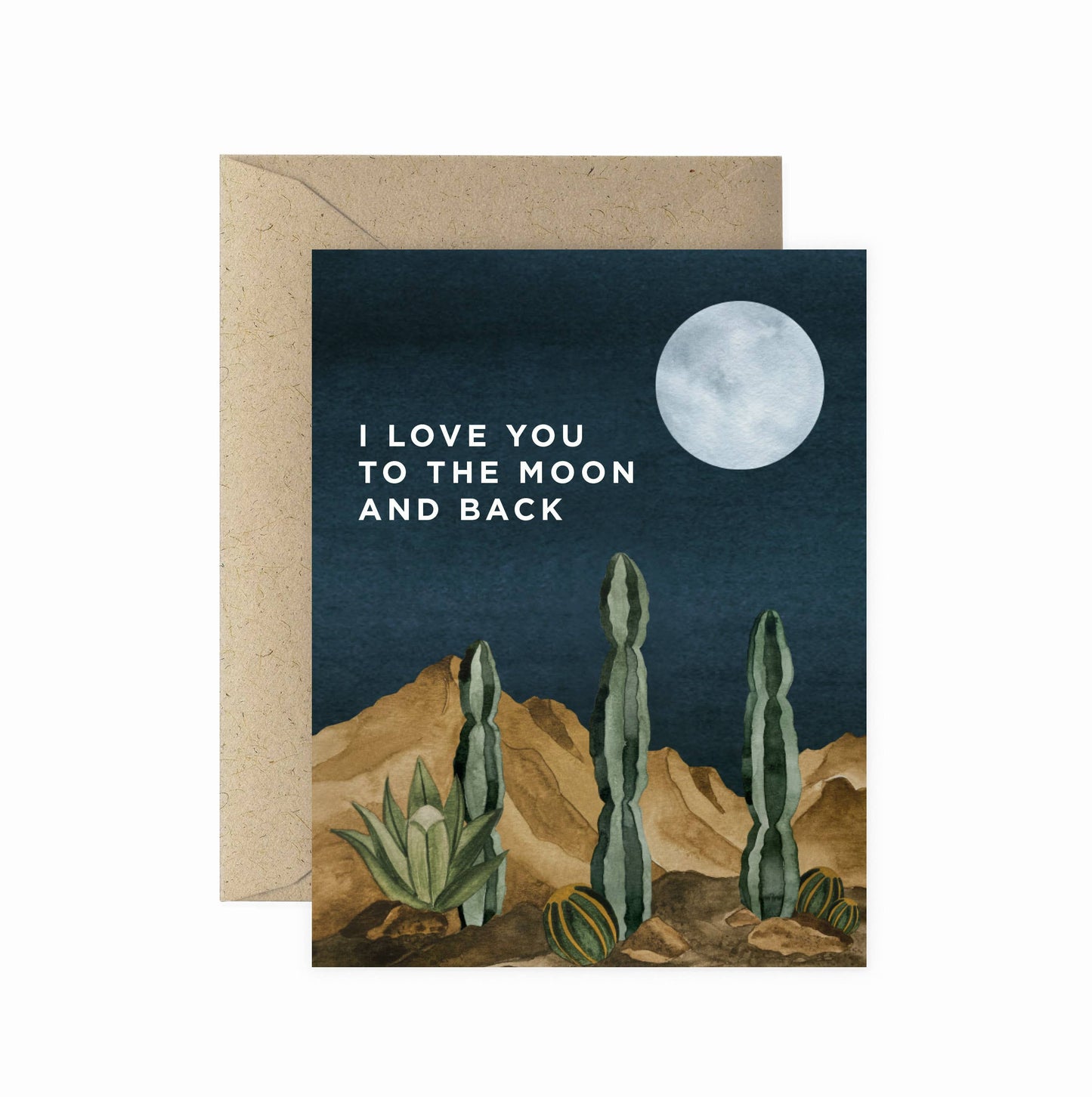 Moon and Back | Love Greeting Card