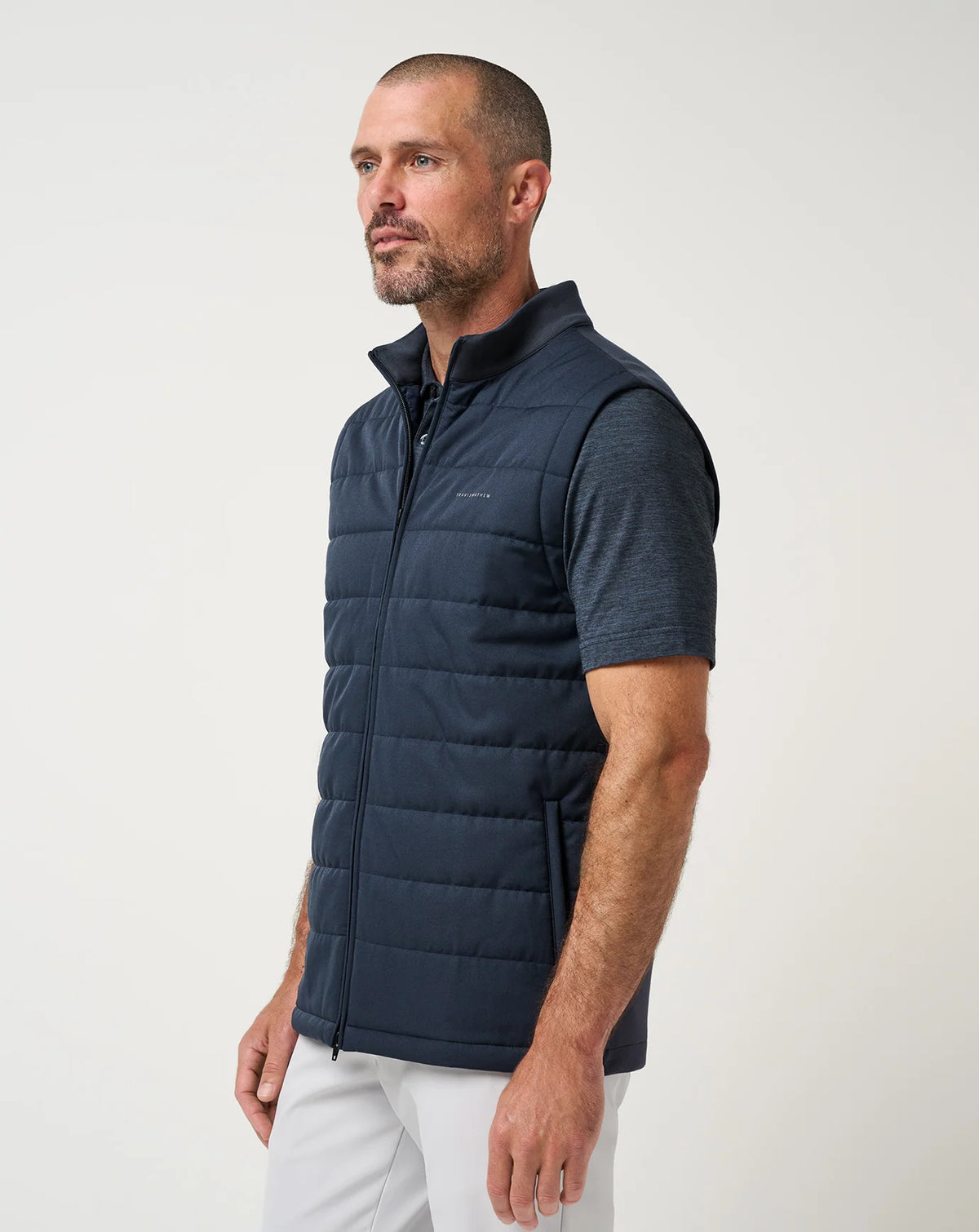Travis Mathew Point Of Sail Vest- Mood Indigo