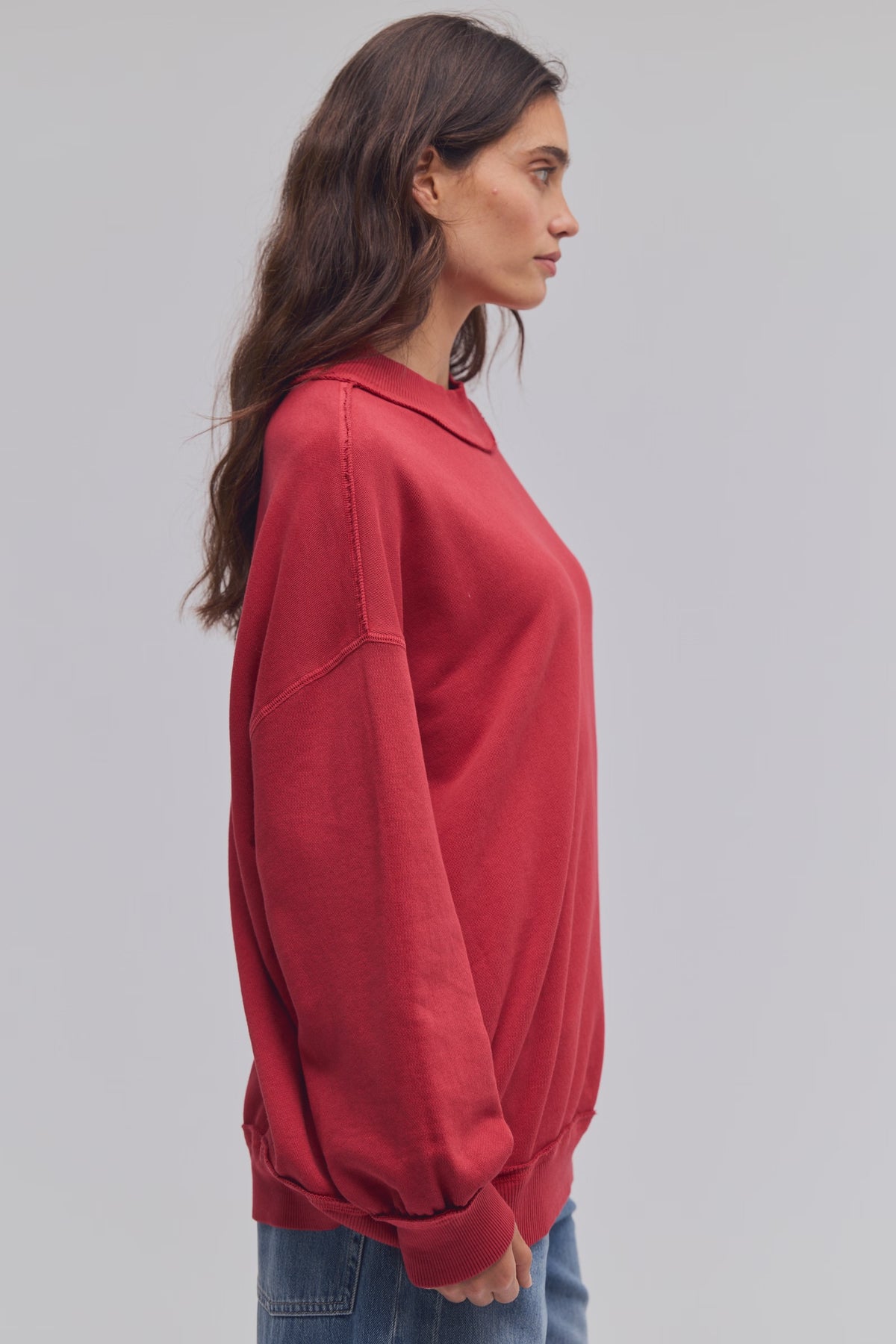 Free People Palm Springs Pullover- Salsa