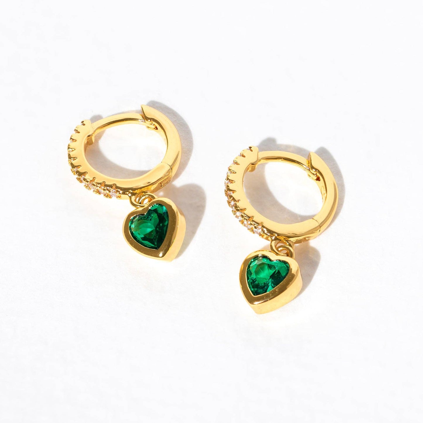 Girls Crew Green Goddess Dangle Hoops