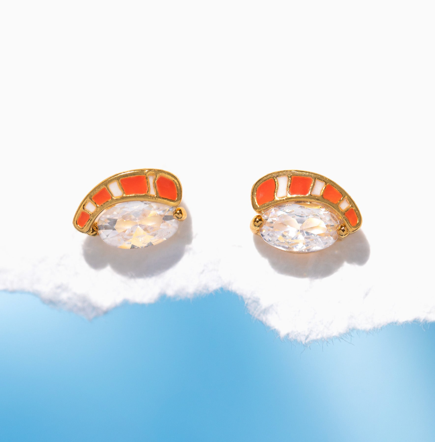 Girls Crew Salmon Nigiri Studs
