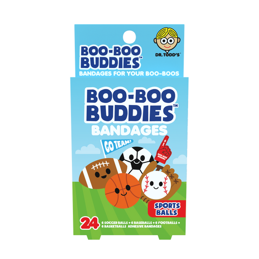 Kids Bandages – Sports Balls (24 Count, Latex-Free)