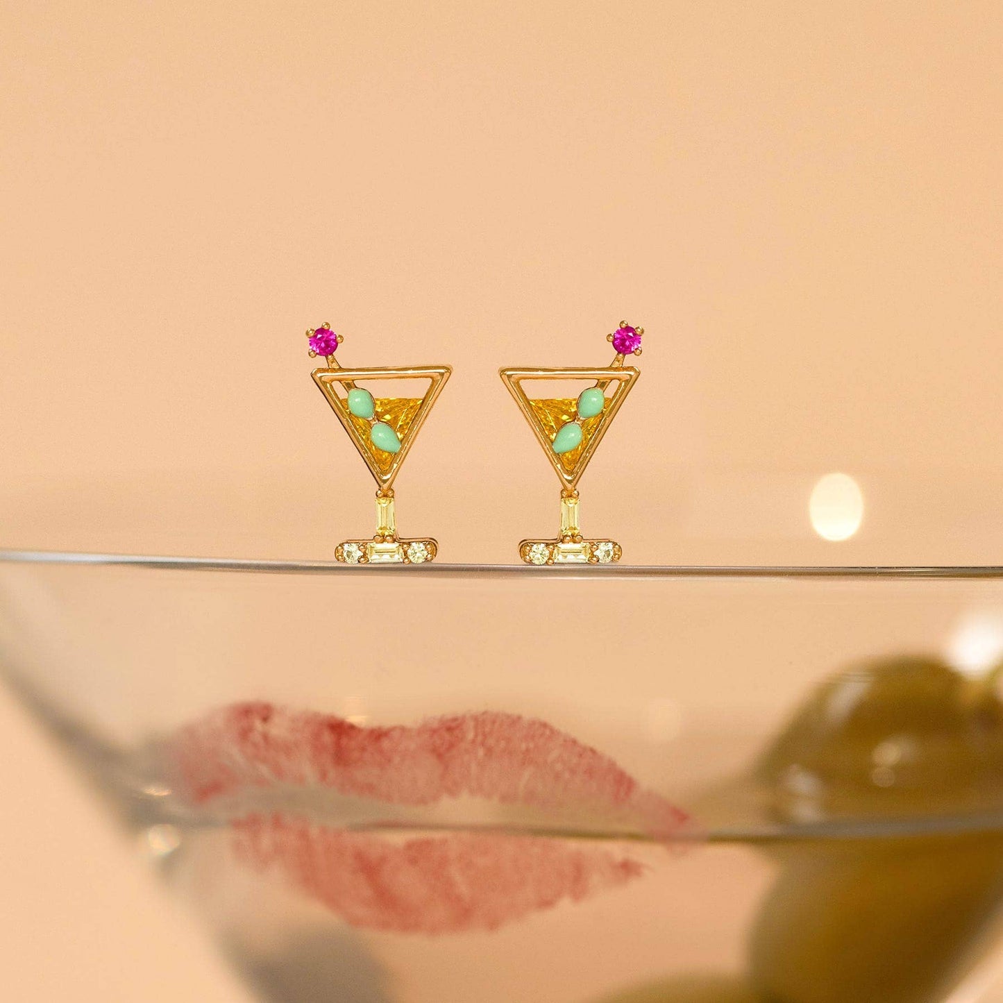 Girls Crew Dirty Martini Studs