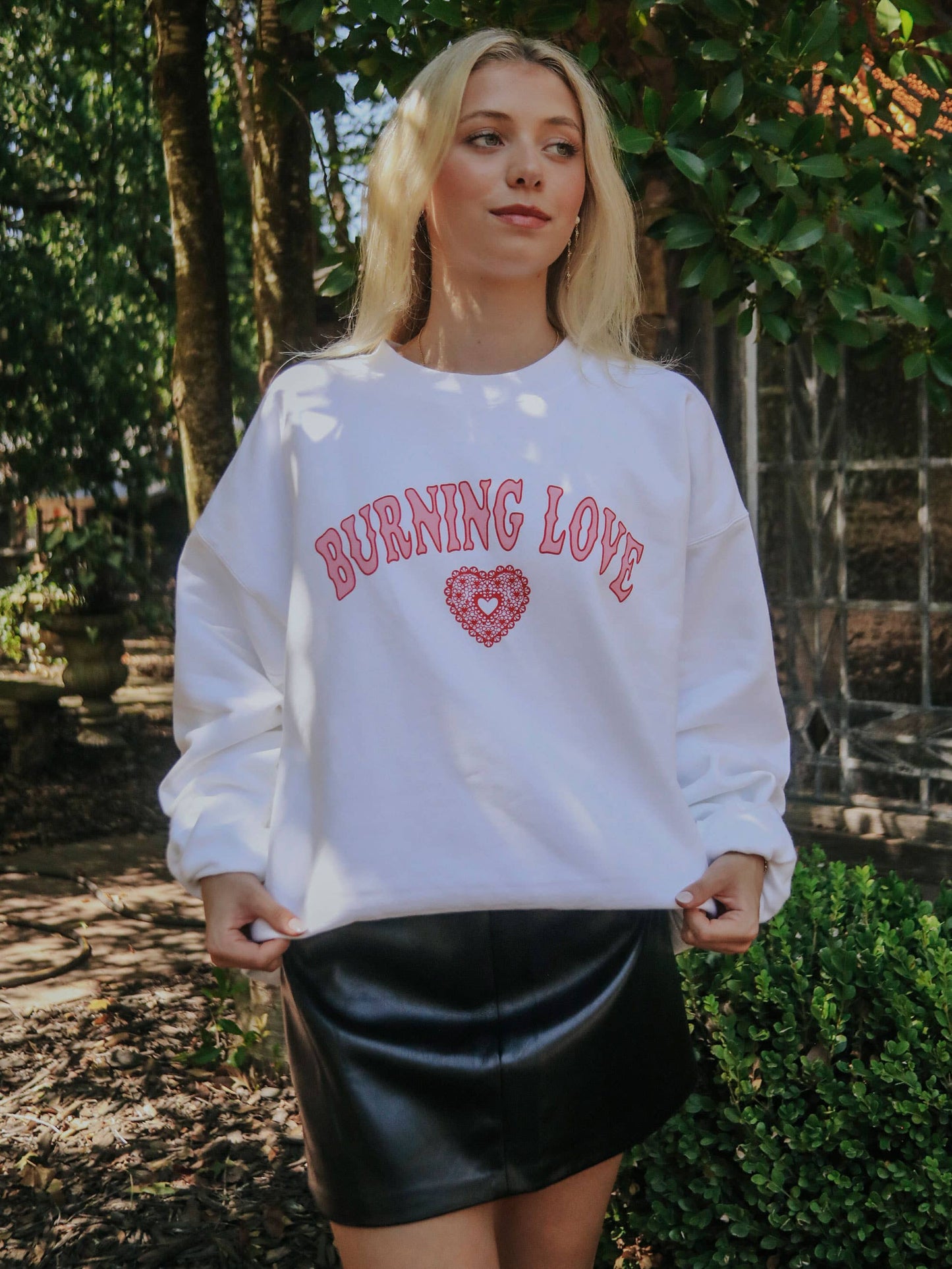 Friday + Saturday Burning Love Sweatshirt