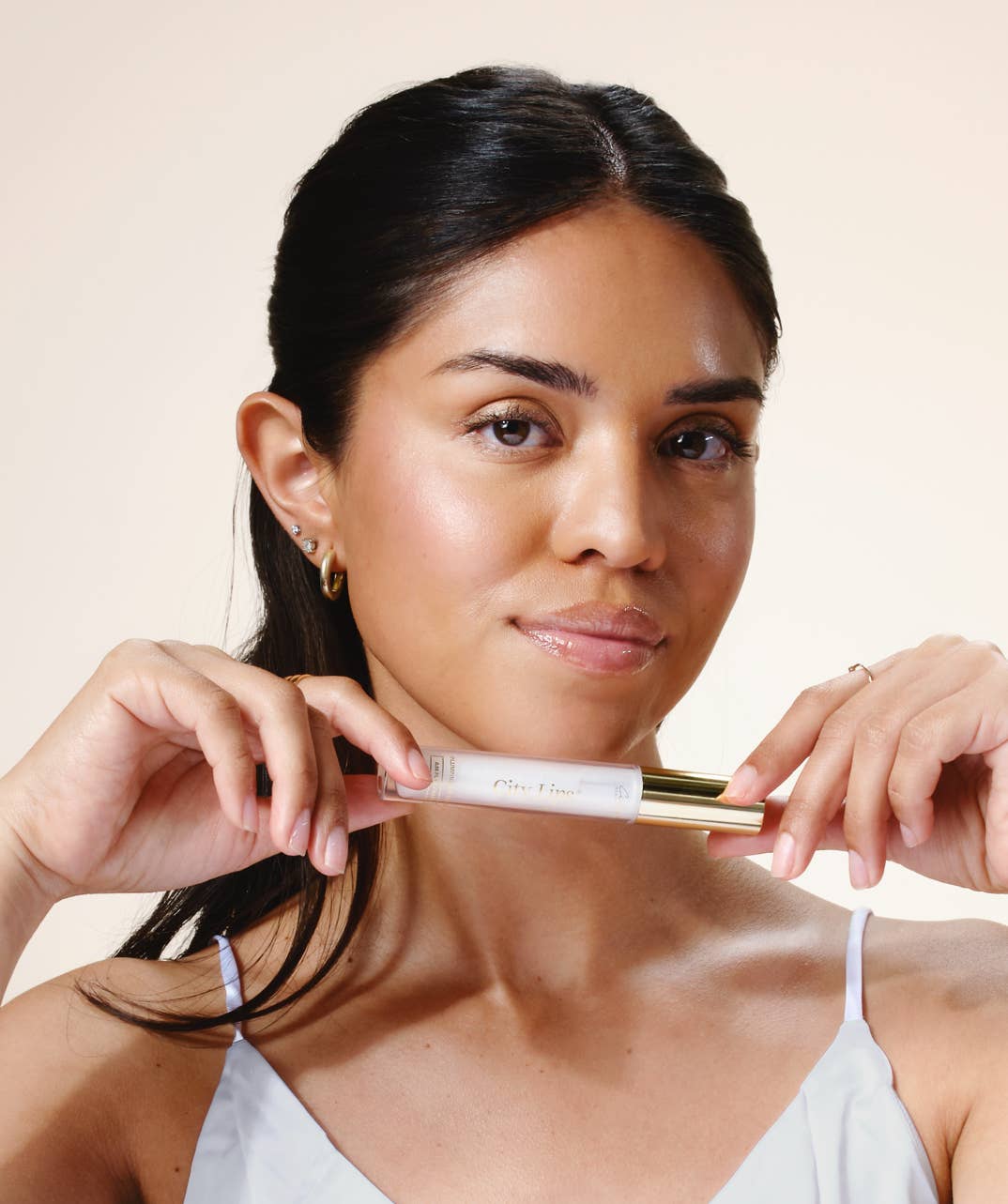 City Lips®- Plumping Lip Gloss-Midnight Sparkle Gold Glitter